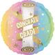 Pastel Grad Congrats Grad Foil Balloon Bouquet, 5pc
