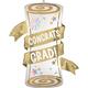 Pastel Grad Congrats Grad Foil Balloon Bouquet, 5pc