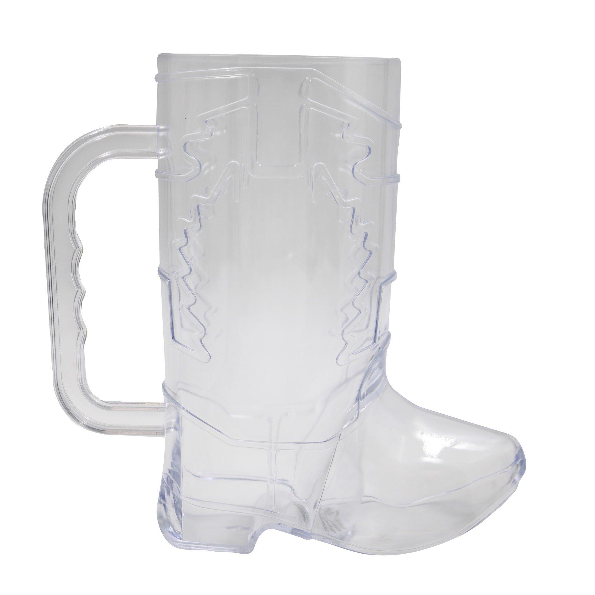 Western Cowboy Boot Plastic Cocktail Cup, 16oz