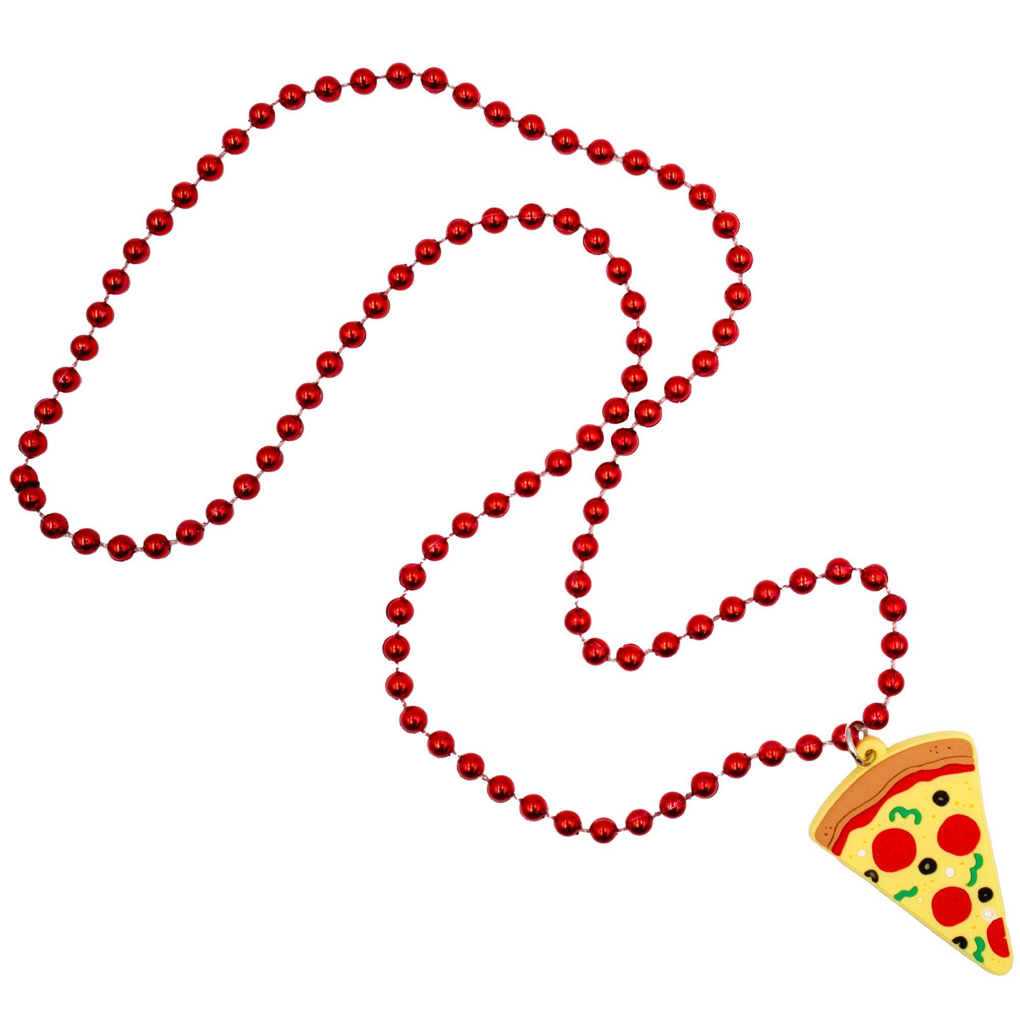 Pizza Bead Necklace, 19.5in