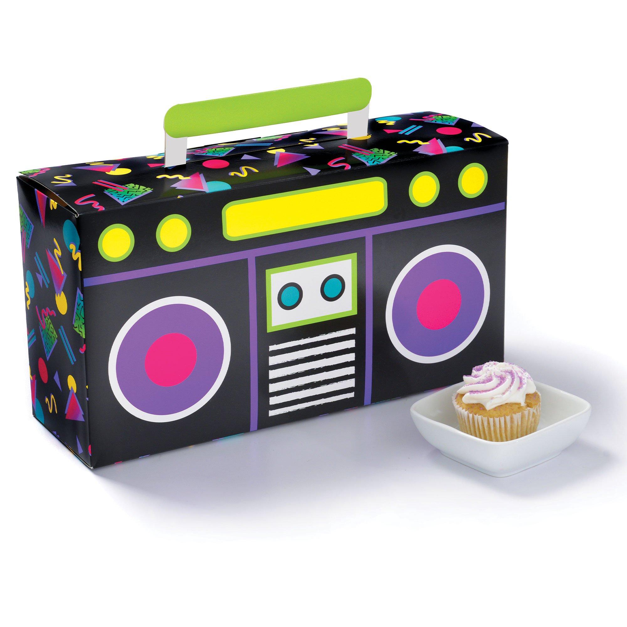 80s Cardstock Boombox Table Decoration, 14in x 7.5in