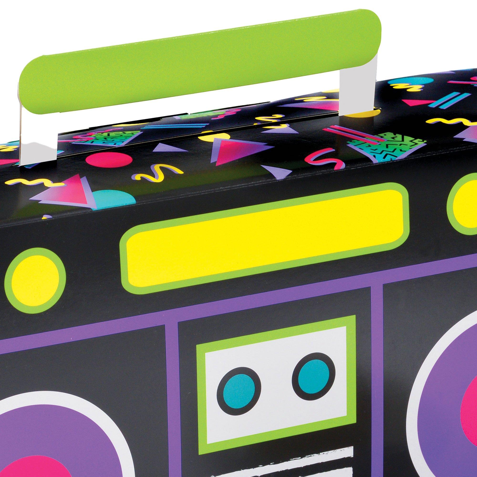 80s Cardstock Boombox Table Decoration, 14in x 7.5in