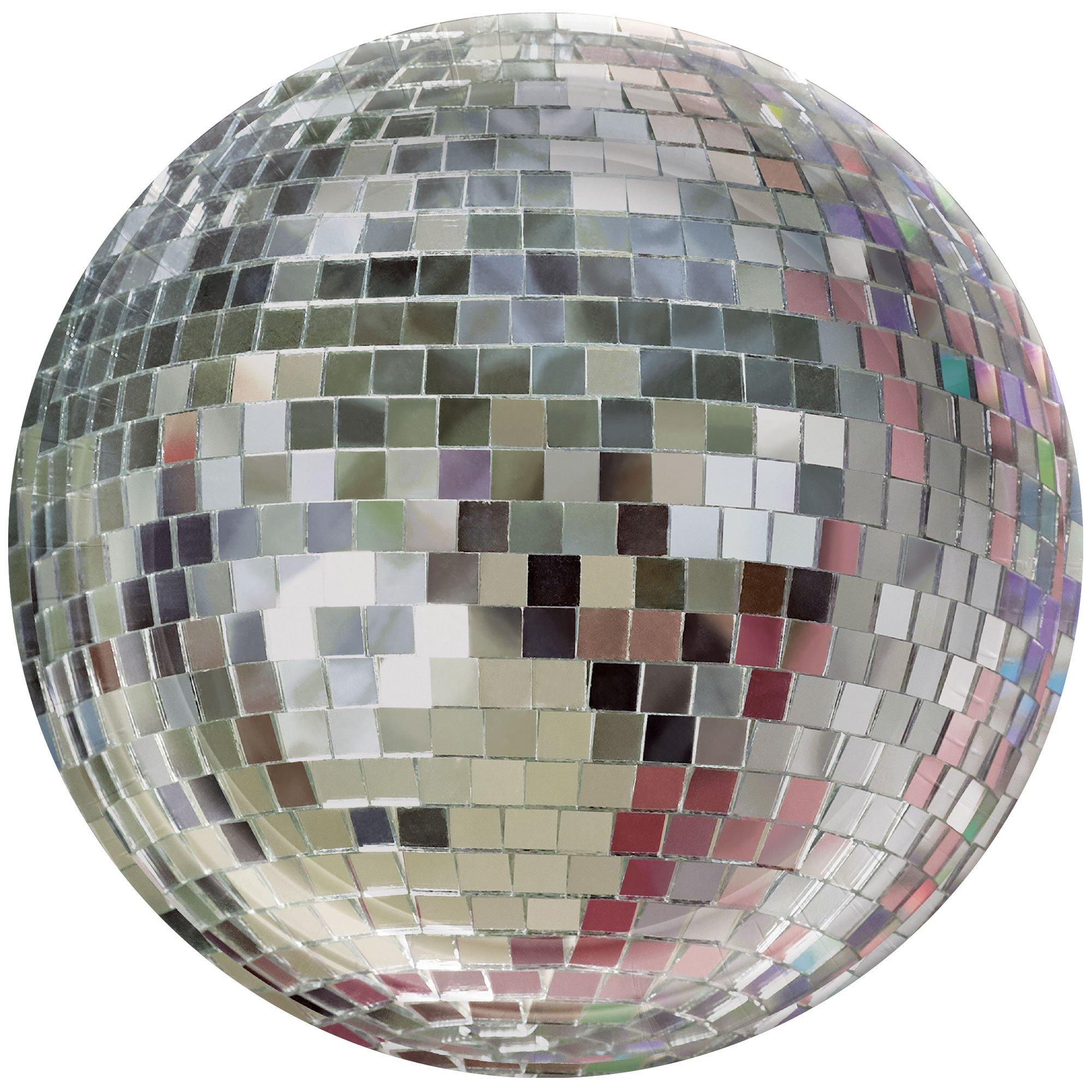 Disco Ball Paper Dinner Plates, 10.5in, 8ct