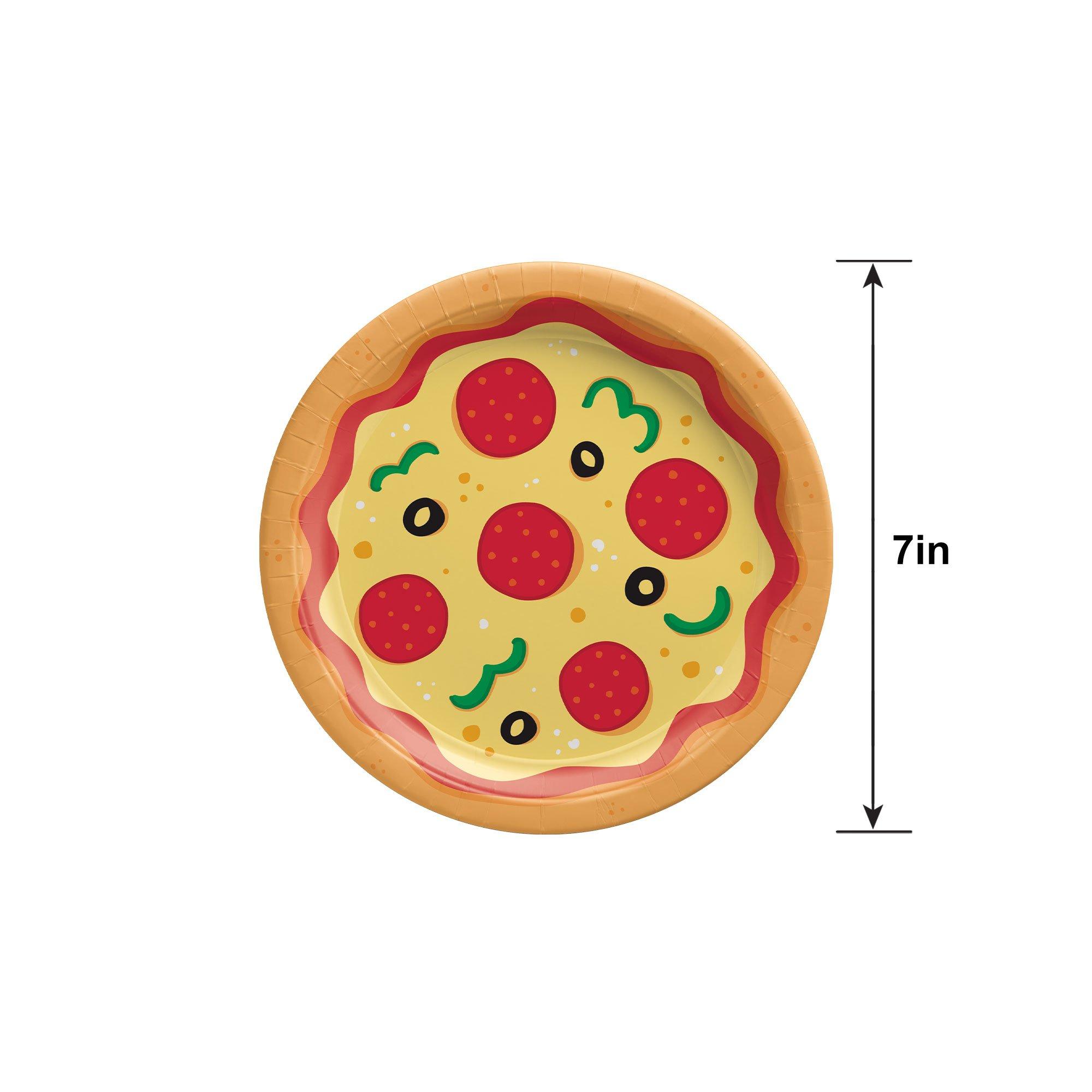 Pizzeria Paper Dessert Plates, 7in, 8ct