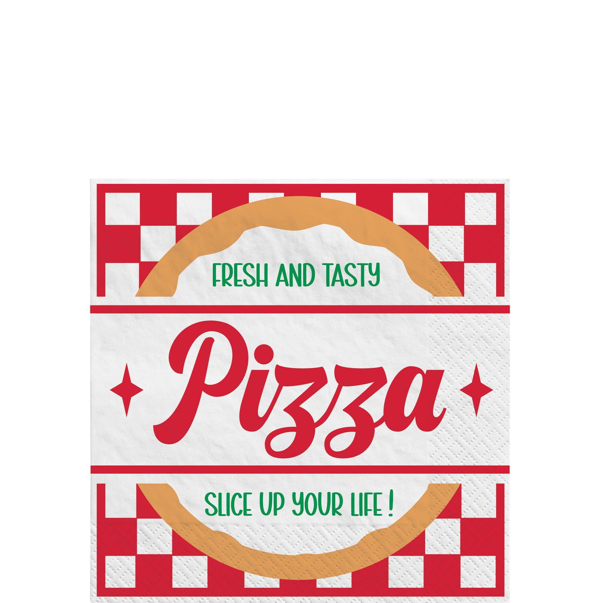 Pizzeria Fresh & Tasty Paper Lunch Napkins, 6.5in, 16ct