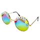 Good Vibes Kandi Round Mirrored Sunglasses