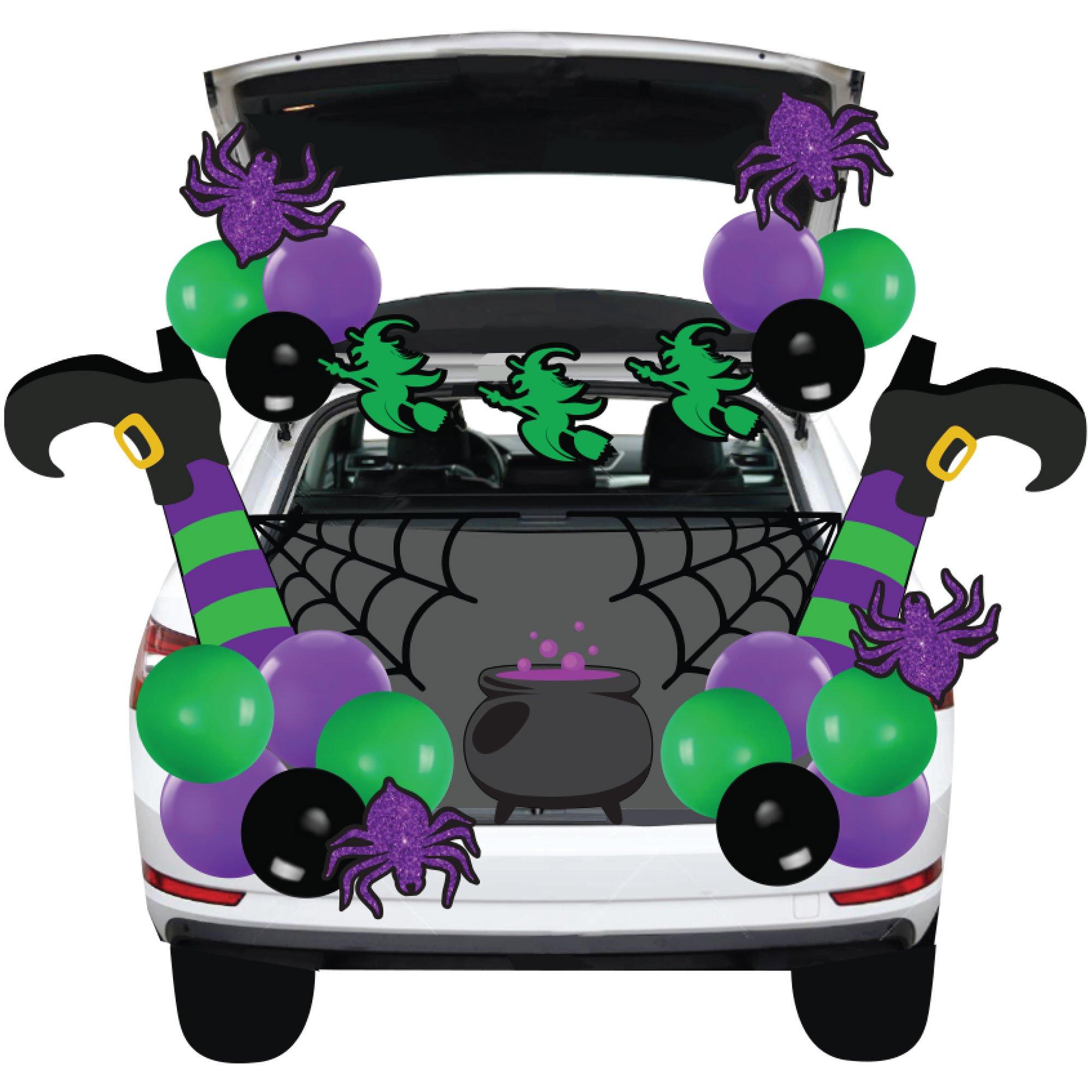 Witch Halloween Trunk-or-Treat Car Decorating Kit, 51pc