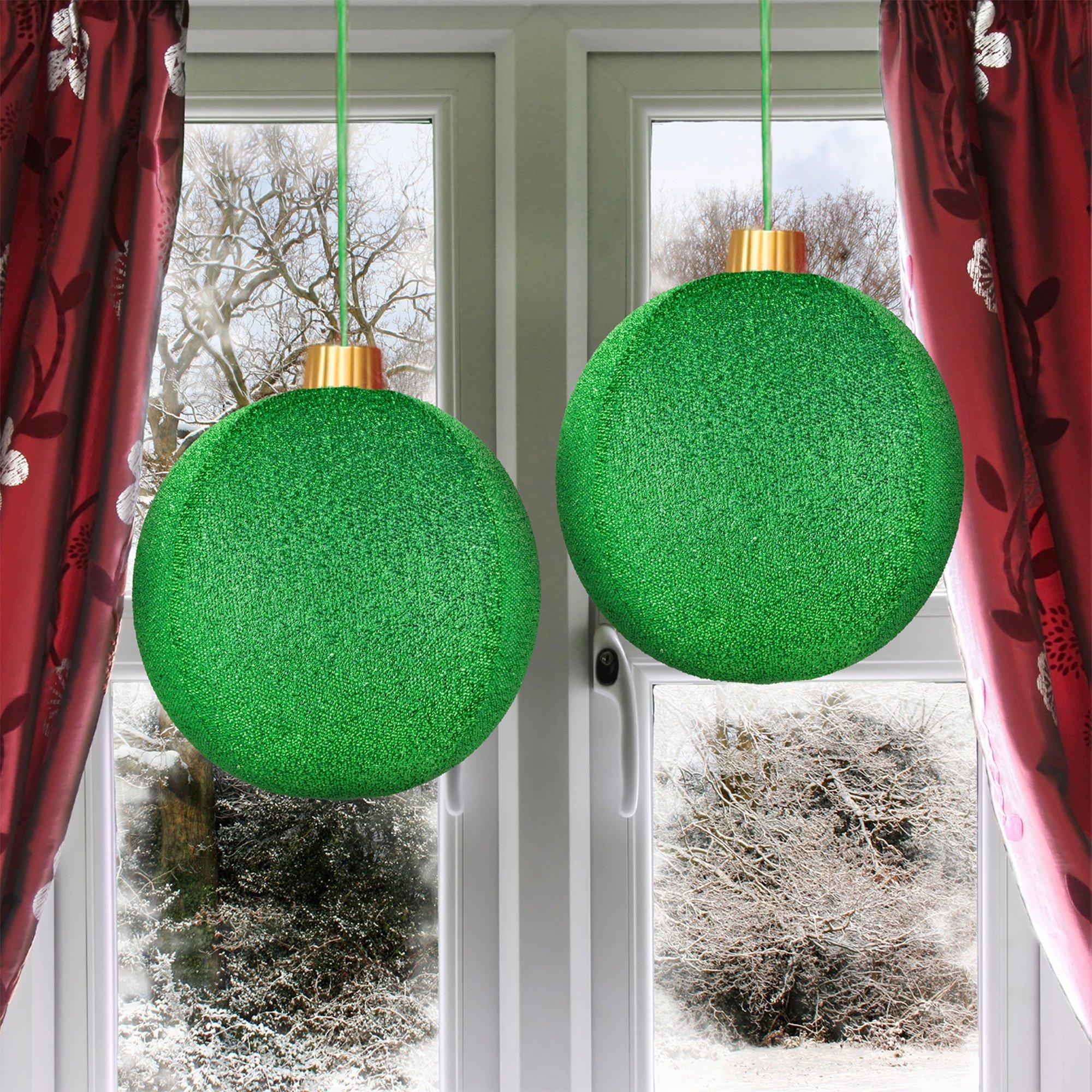 Inflatable Tinsel Ornaments, 12in