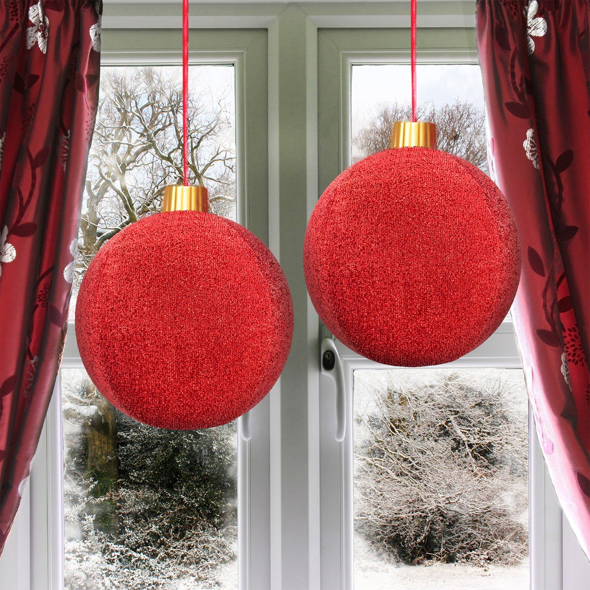 Inflatable Tinsel Ornaments, 12in