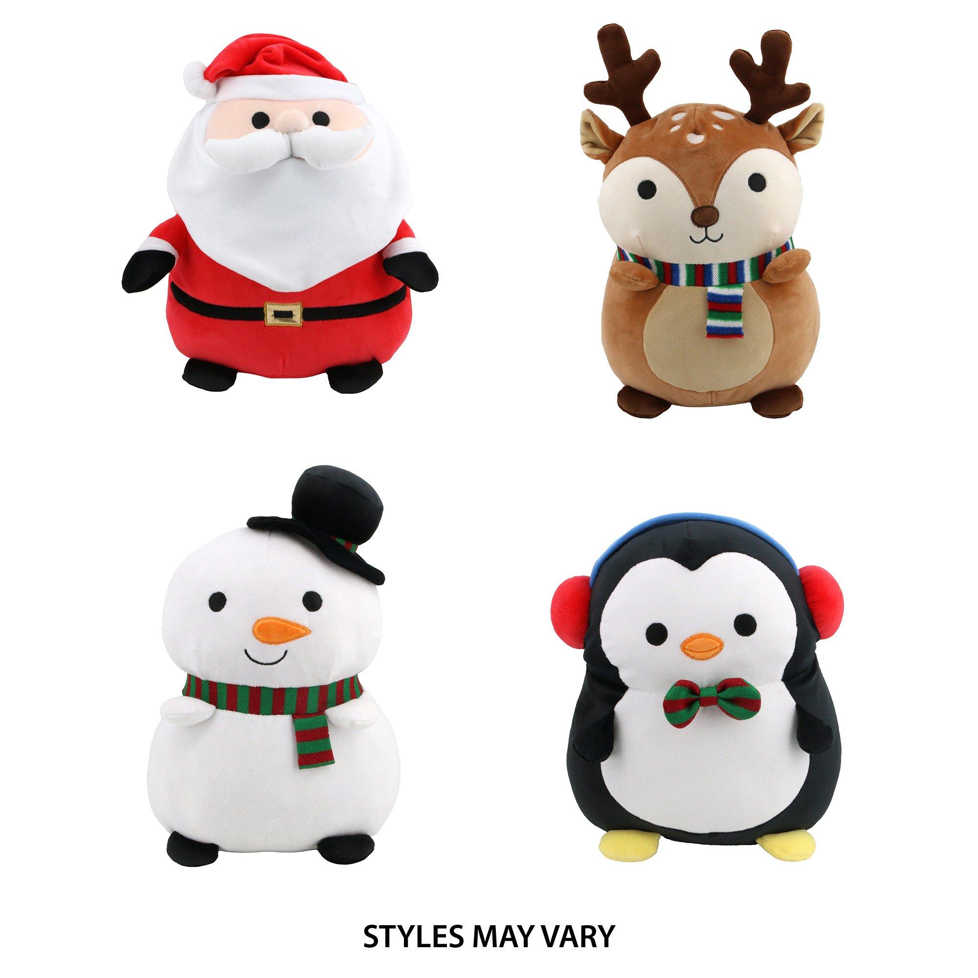 Christmas Squishy Plush Toy - 4 Assorted Characters