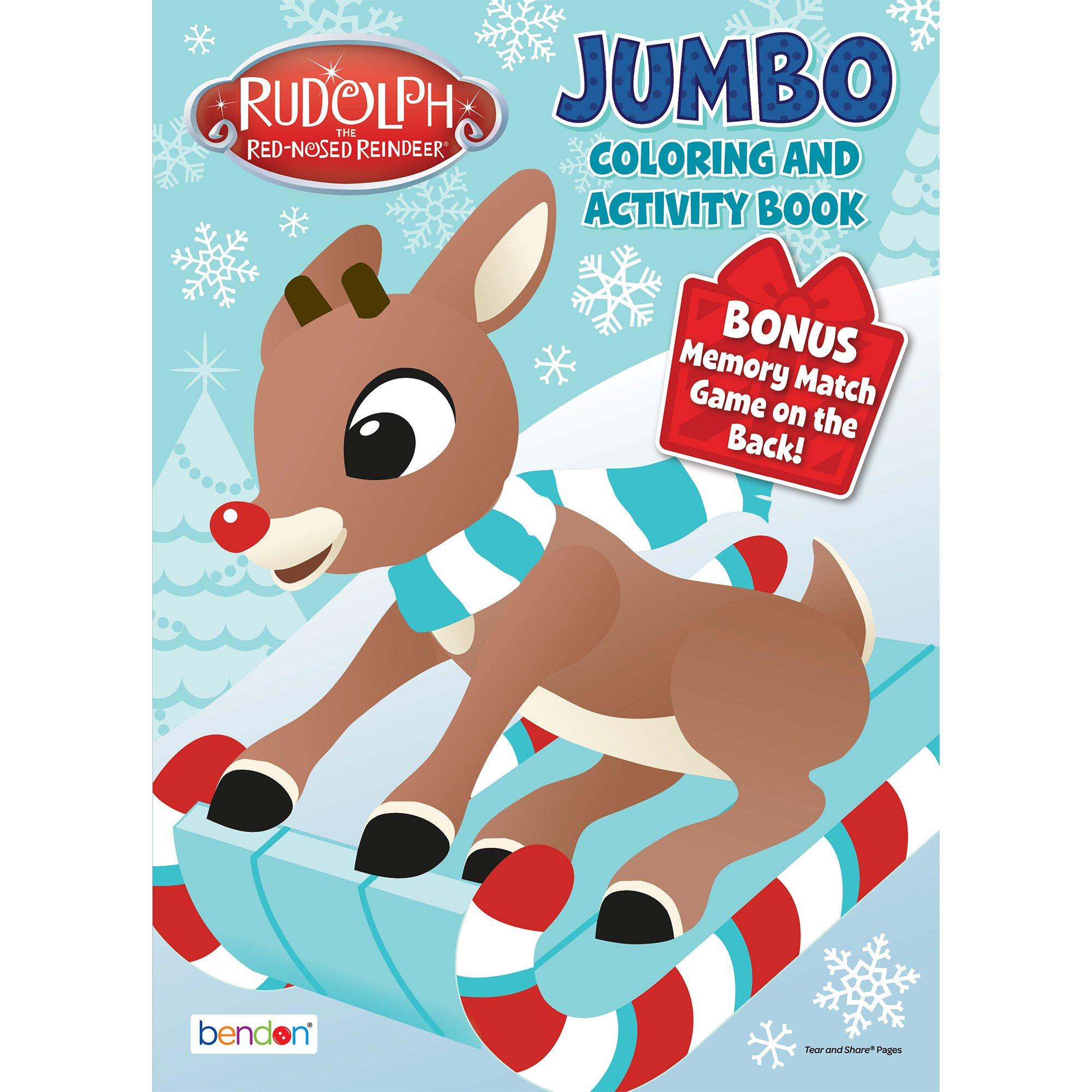 Rudolph Jumbo Coloring & Activity Book, 64 Pages