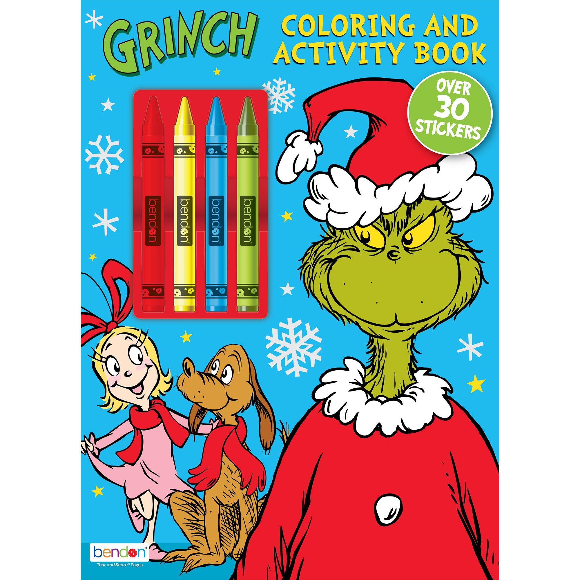 The Grinch Coloring & Activity Book with Crayons & Stickers - Dr. Seuss