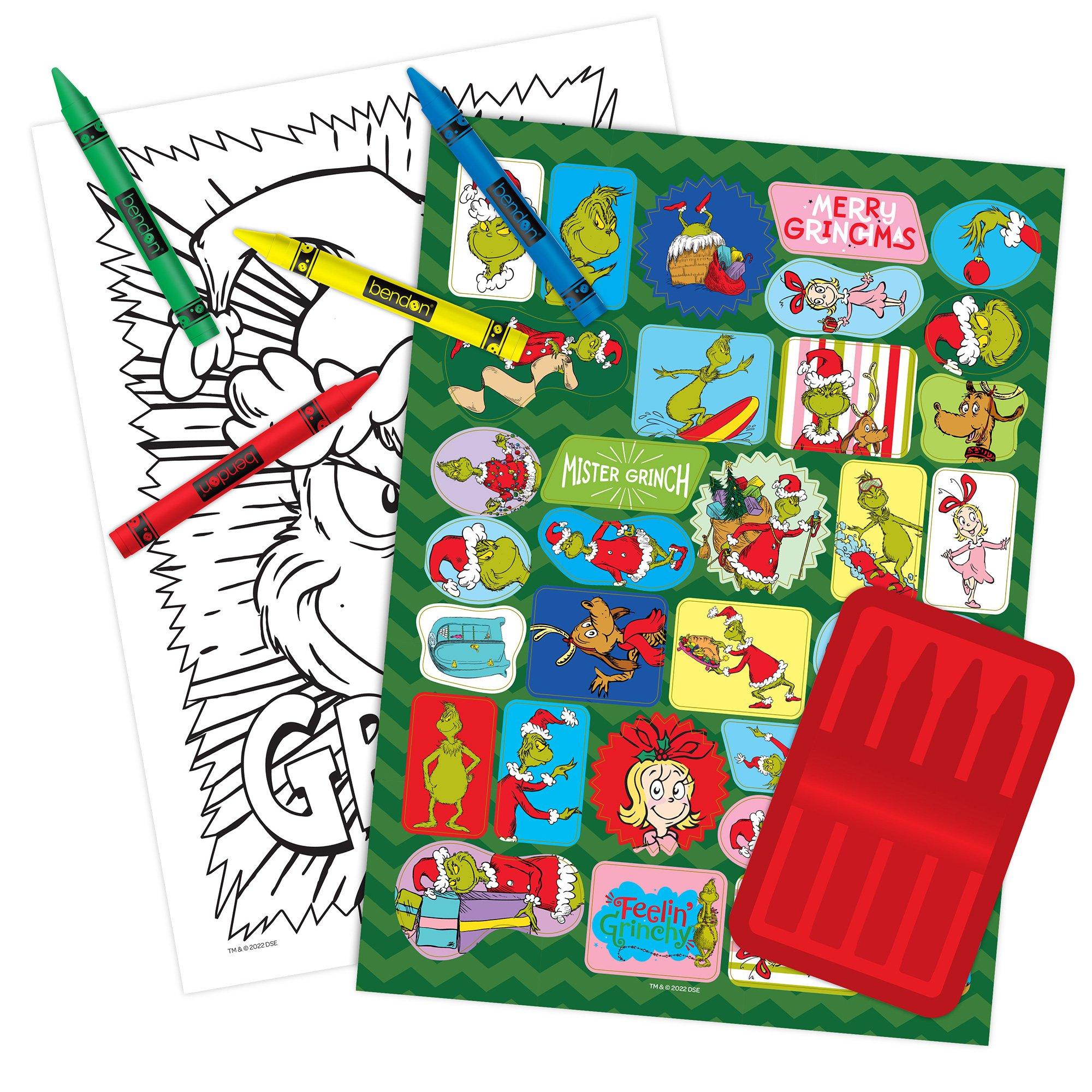 The Grinch Coloring & Activity Book with Crayons & Stickers - Dr. Seuss