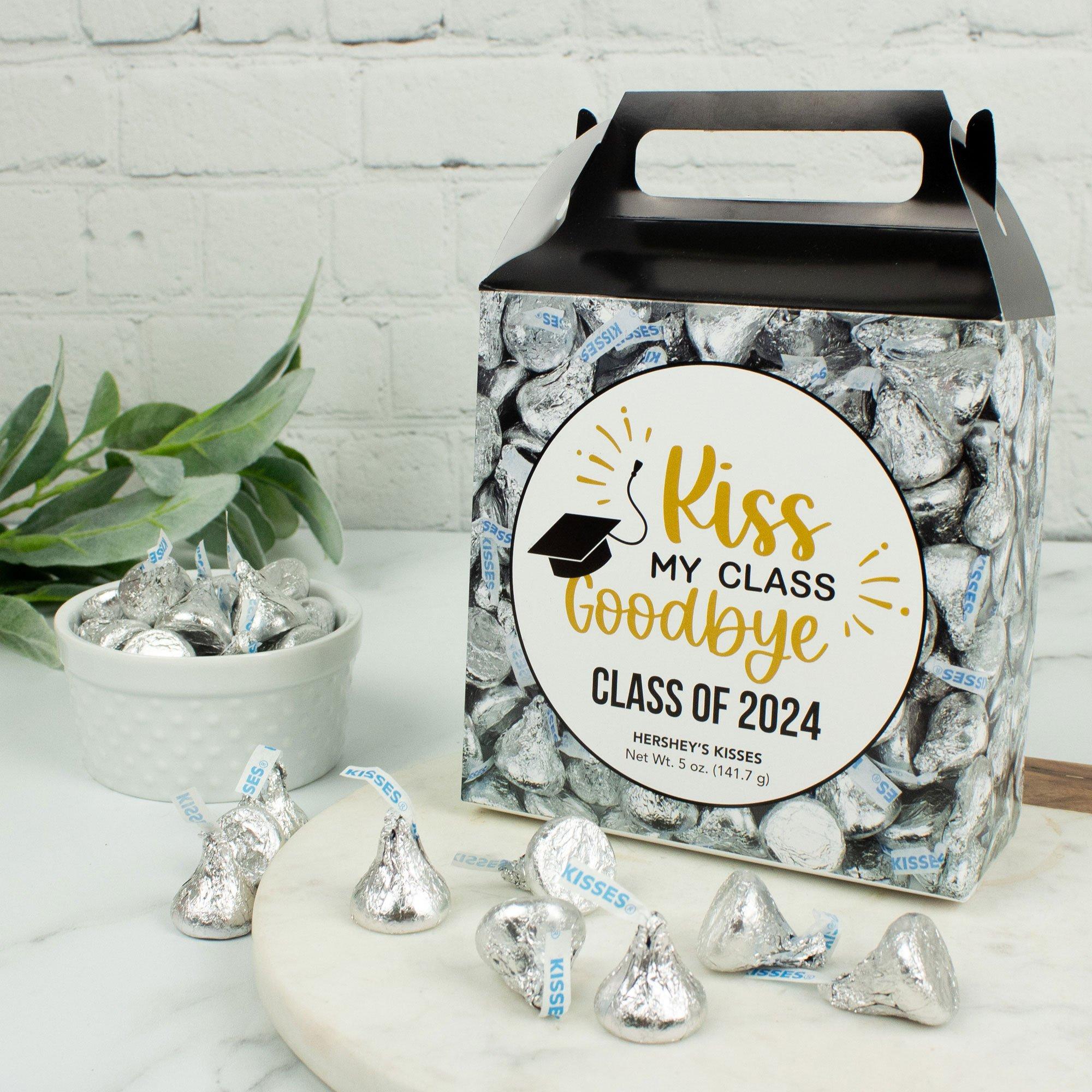 Kiss My Class Goodbye Graduation Candy Box with Hershey's Kisses, 5oz