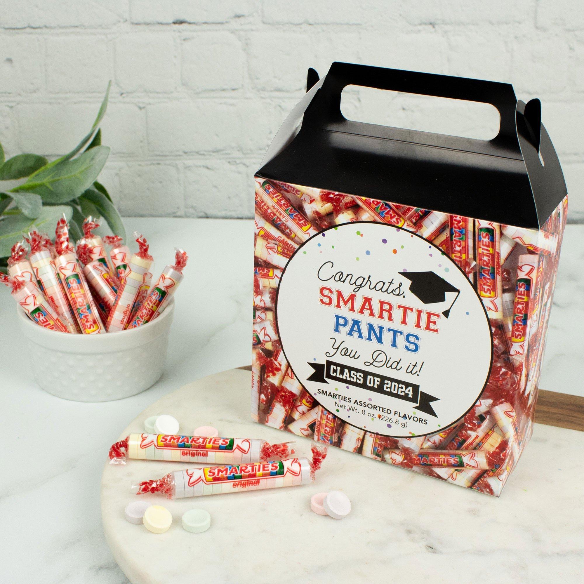 Congrats, Smartie Pants Graduation Candy Box with Smarties, 8oz
