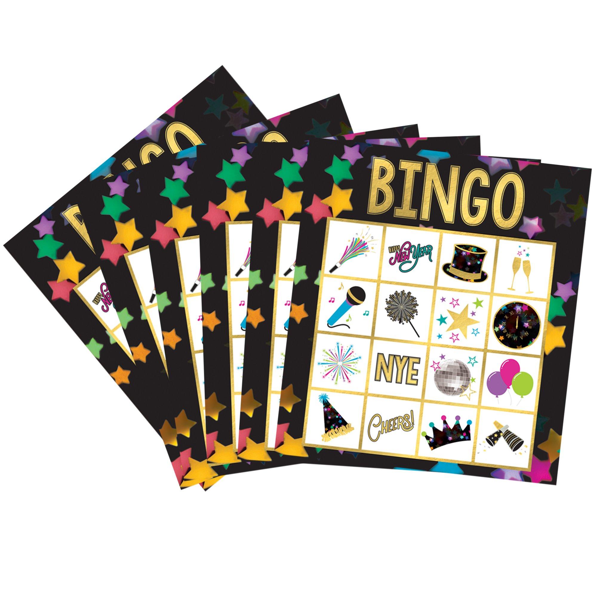 Starlight Bingo New Year's Eve Game, 16 Players