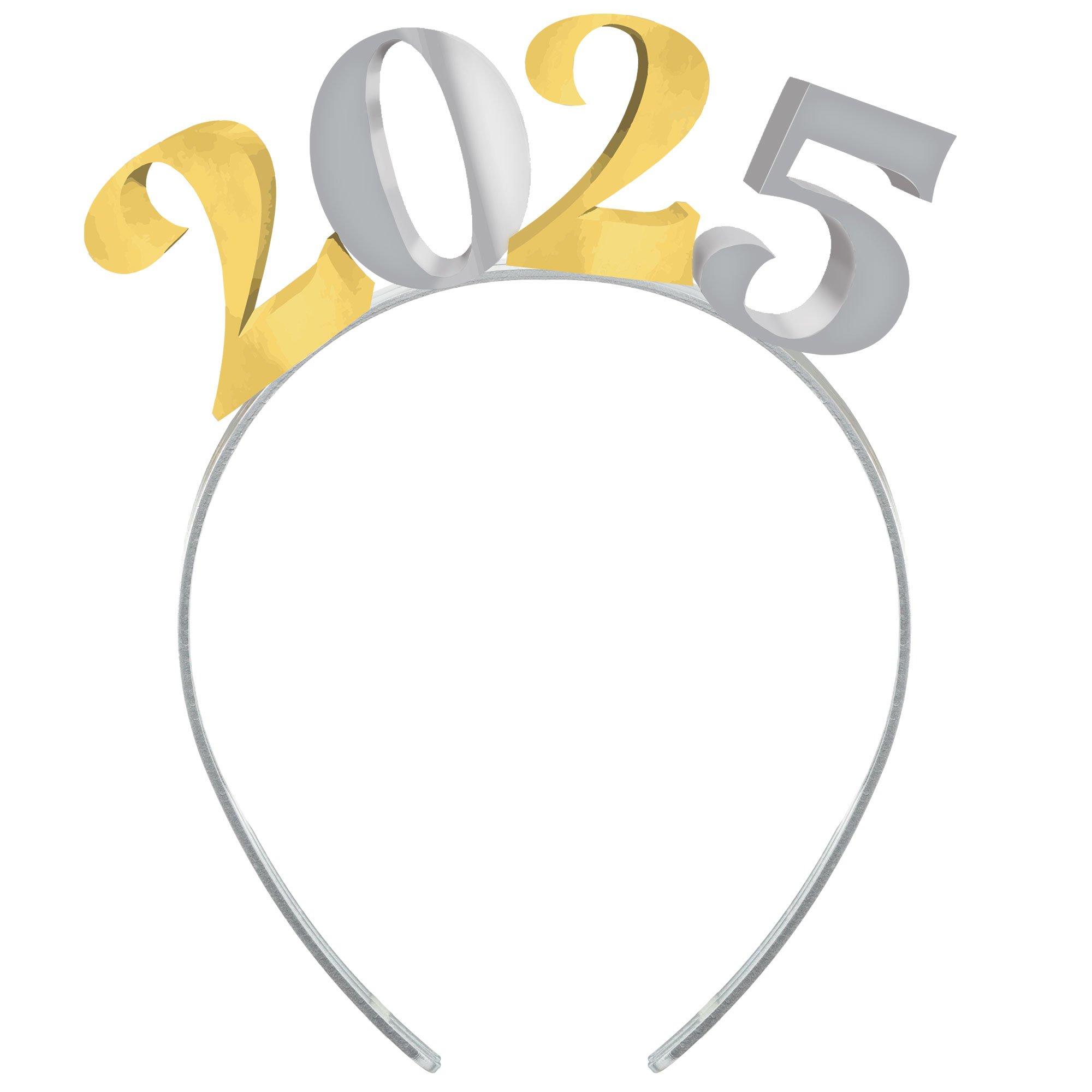 Gold & Silver 2025 Plastic Headband