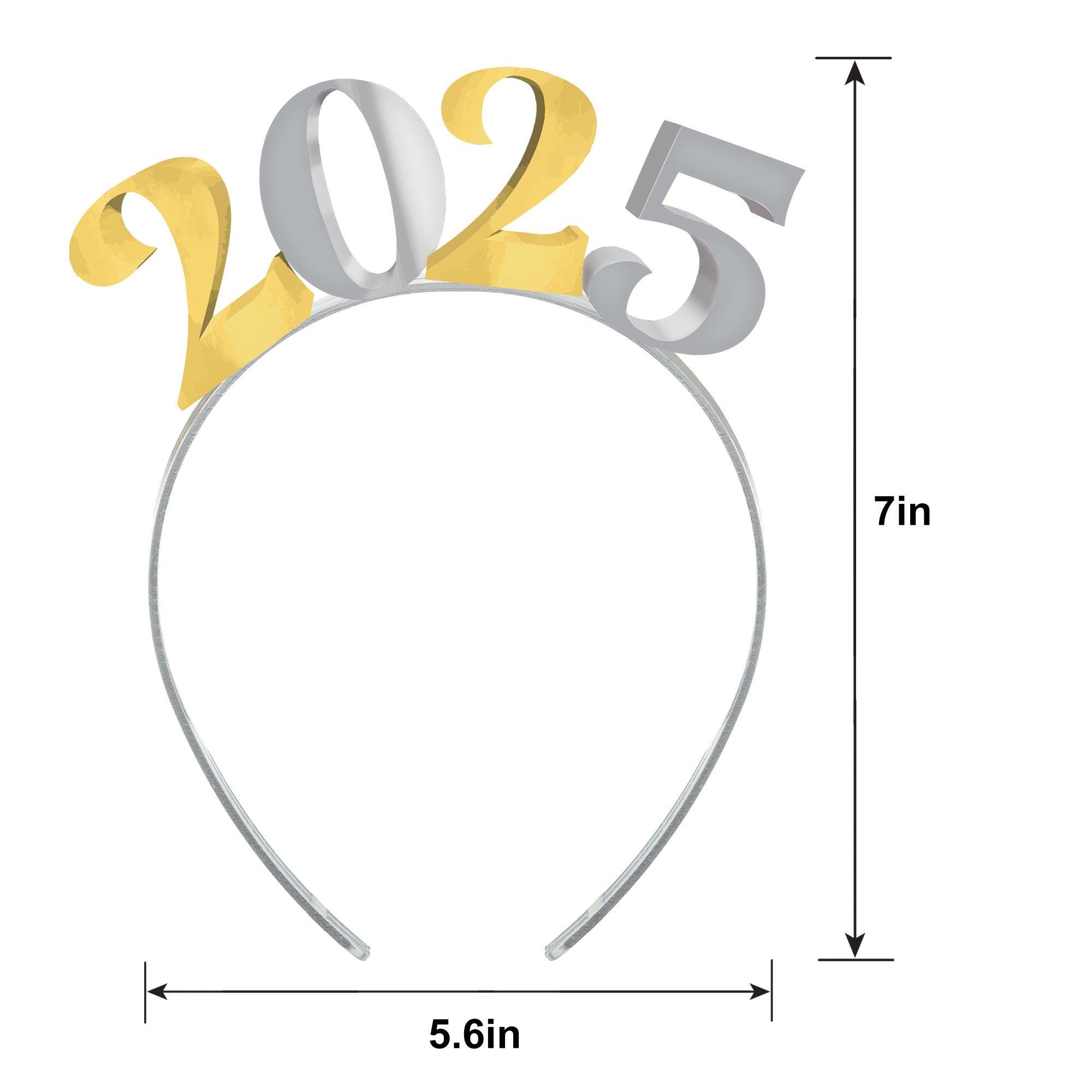 Gold & Silver 2025 Plastic Headband