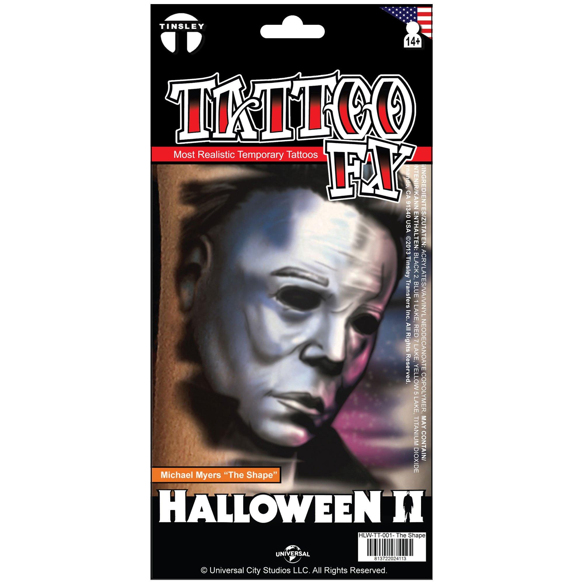 Michael Myers Temporary Tattoo - Halloween 2