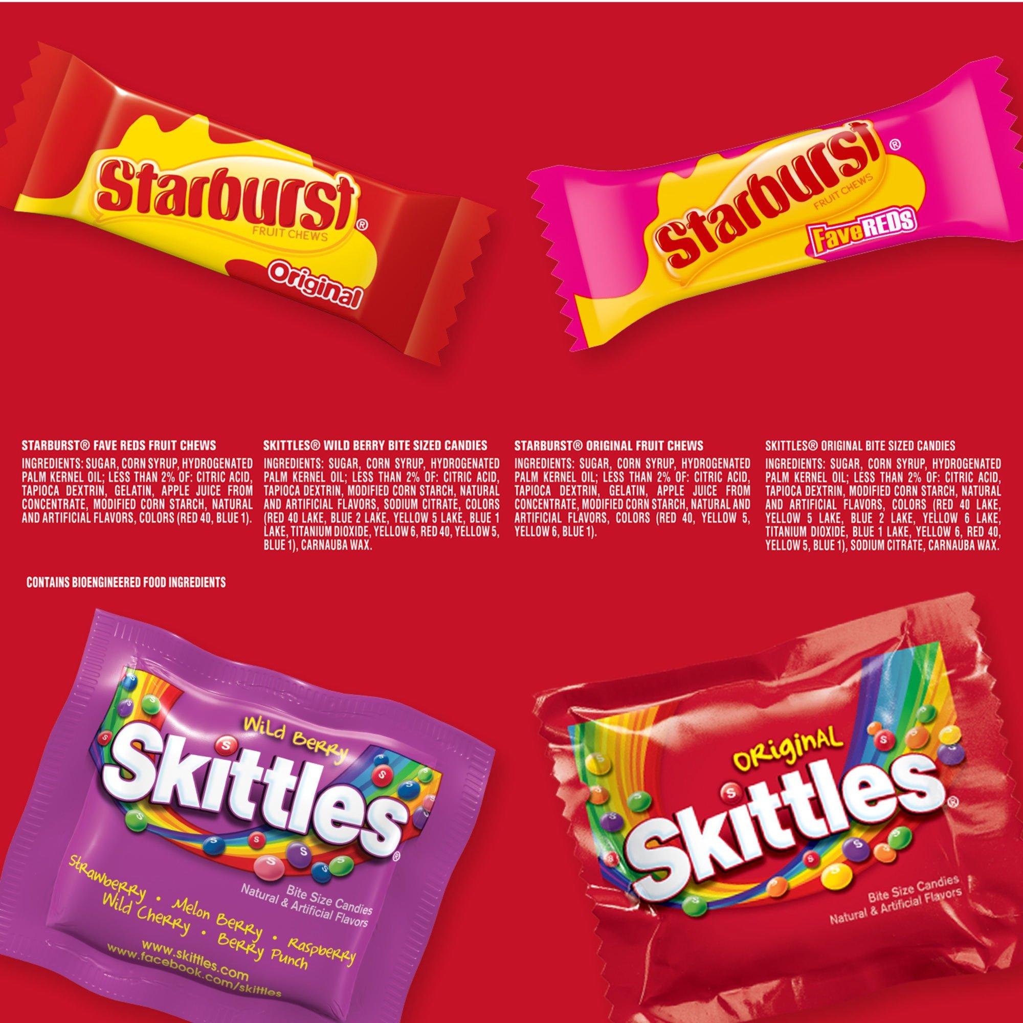 Starburst & Skittles Fun Size Assortment, Jumbo Pack, 32.28oz