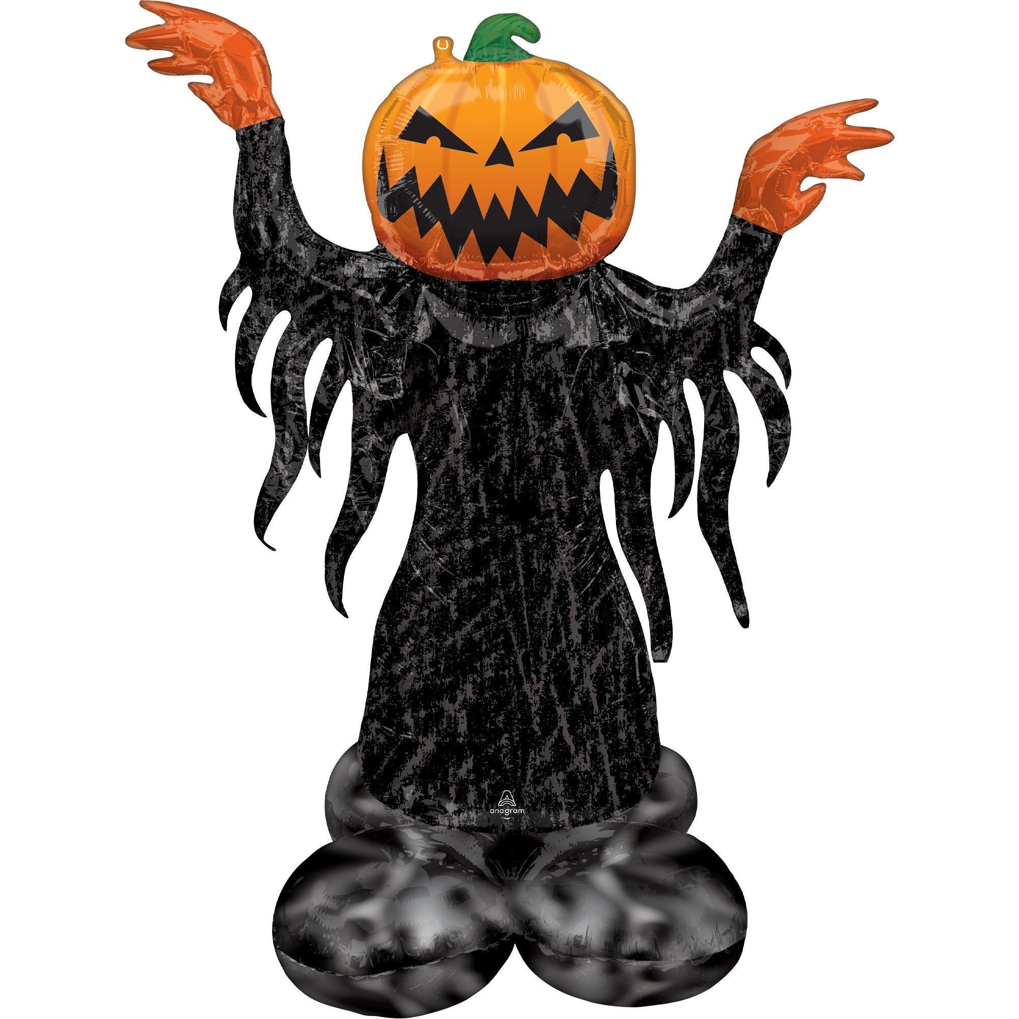 AirLoonz Halloween Pumpking & Creepy Eyeball Balloon Bouquet Set, 6pc