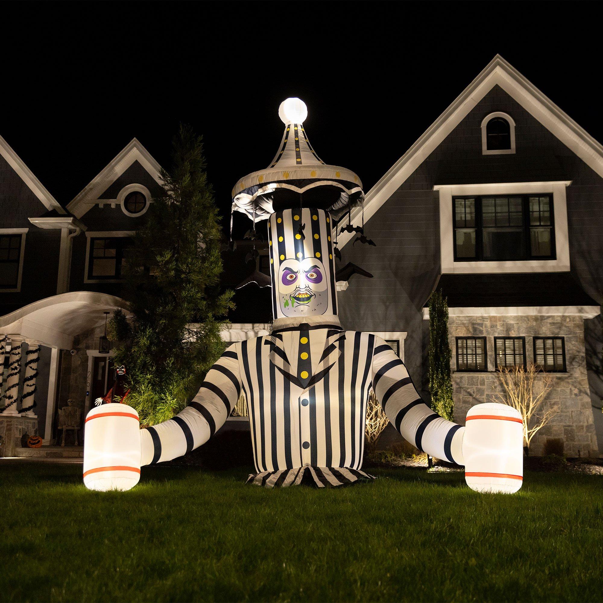 Inflatable Beetlejuice Carousel Ground Breaker, 12ft - Halloween Decoration