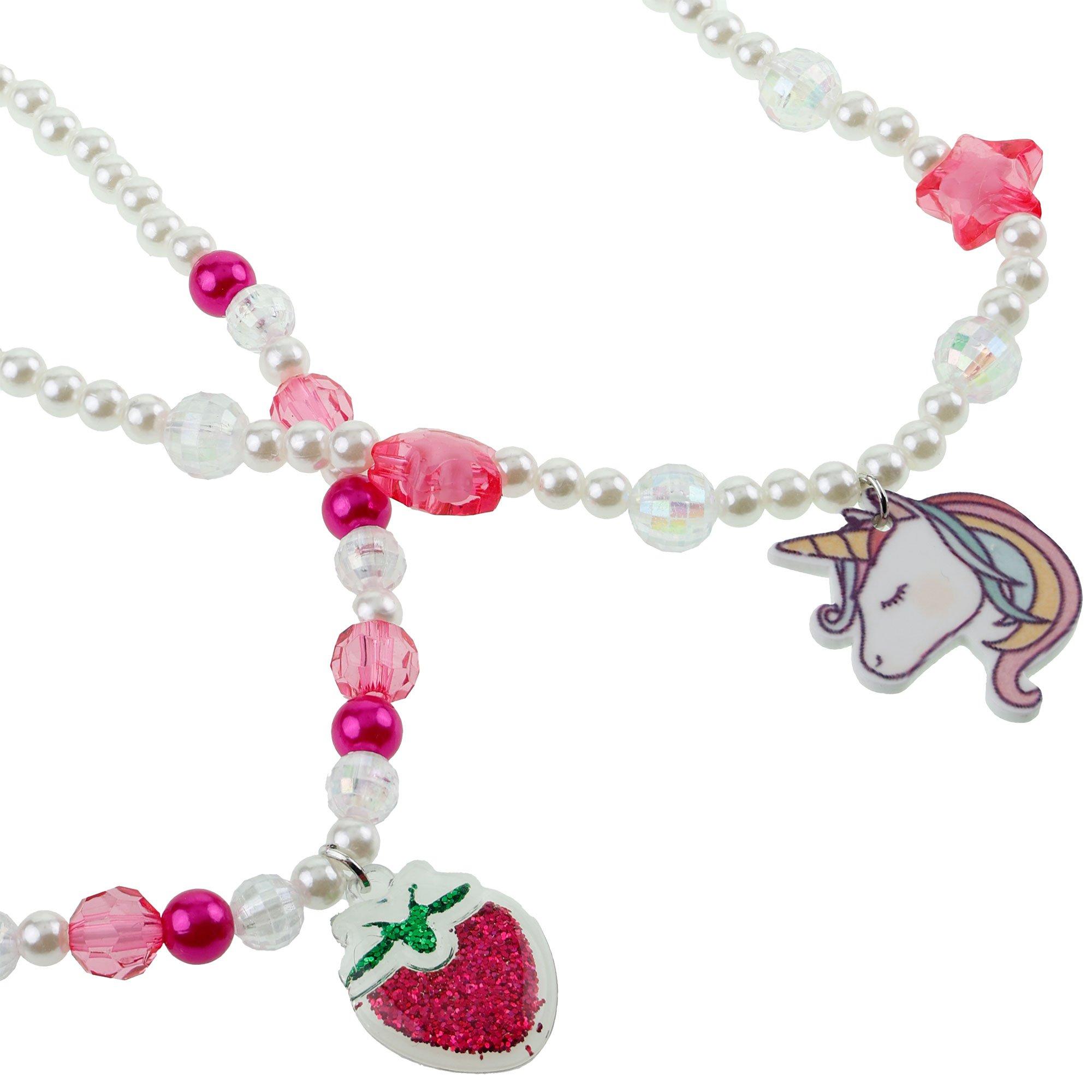 Pink Hair & Jewelry Set, 9pc