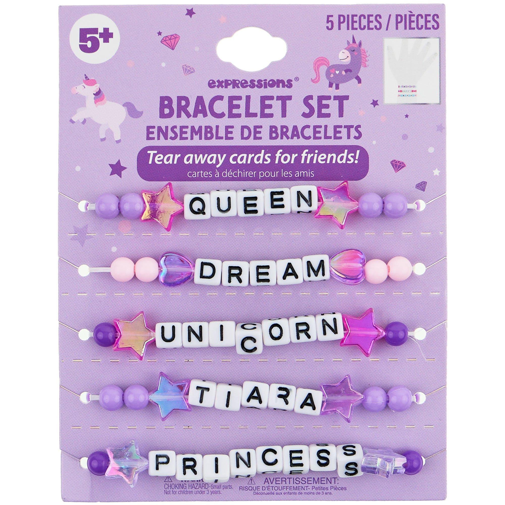 BFF Beaded Bracelets, 5pc