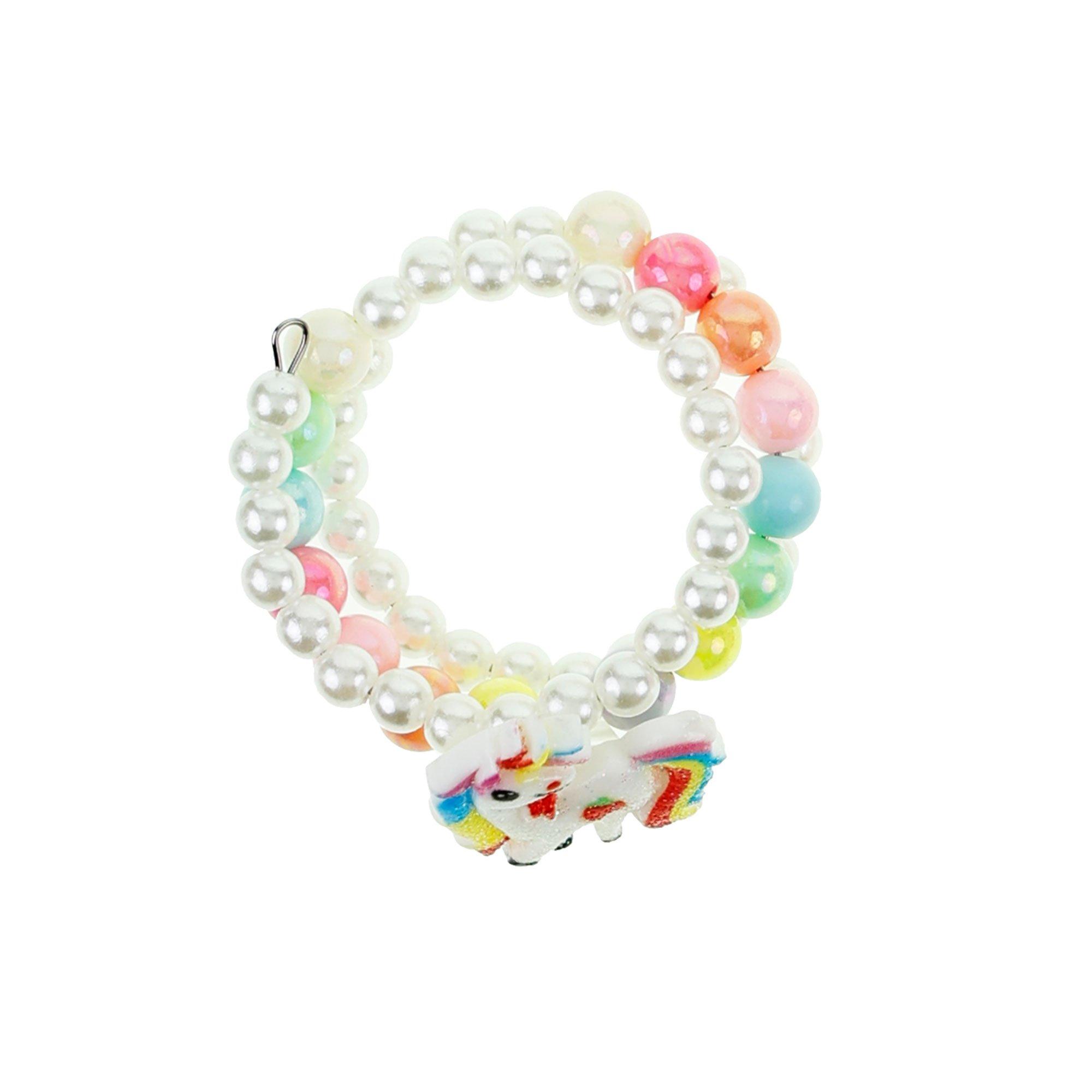 Multicolor Beaded Bracelets, 5pc