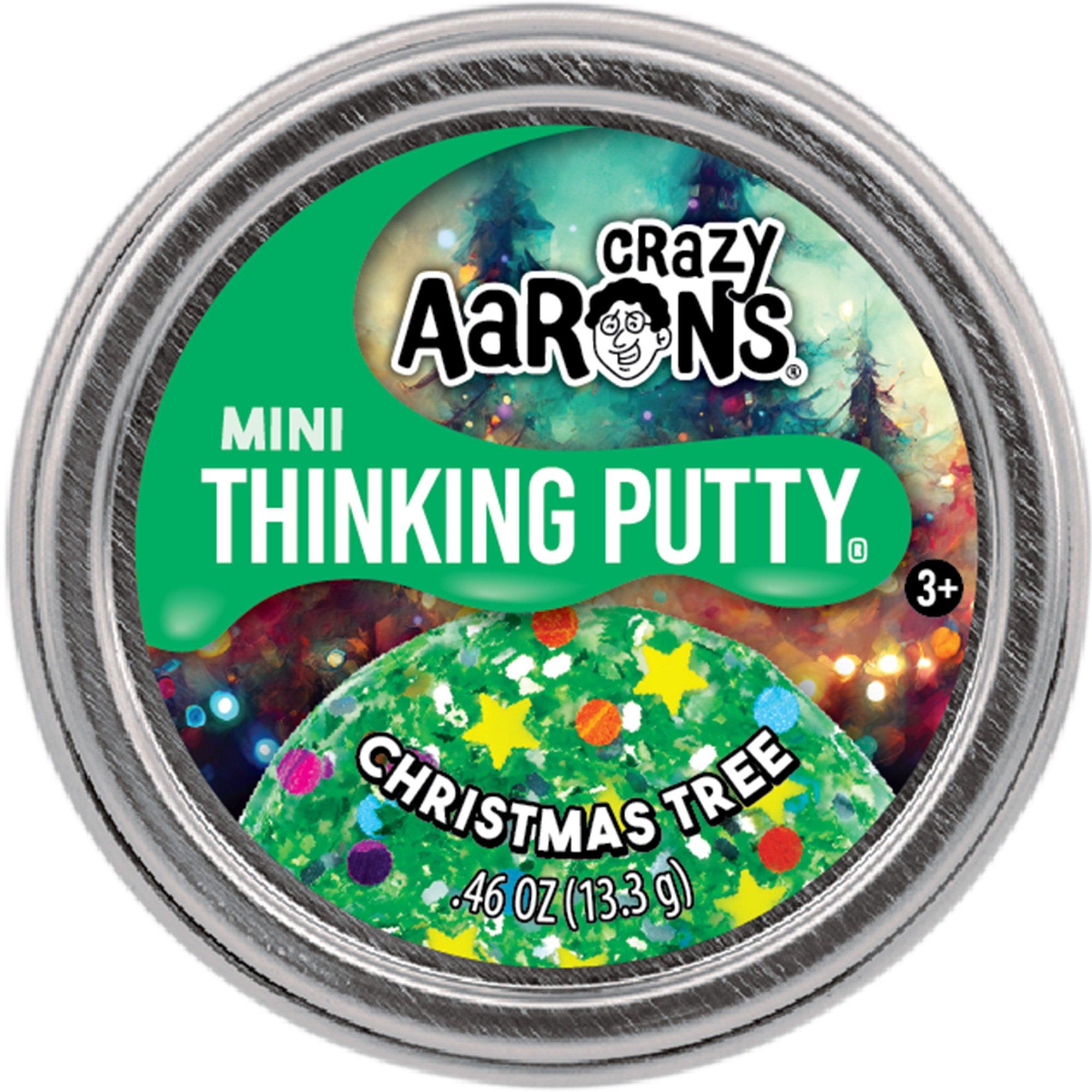 Christmas Tree Mini Thinking Putty Tin, 0.46oz - Crazy Aaron's