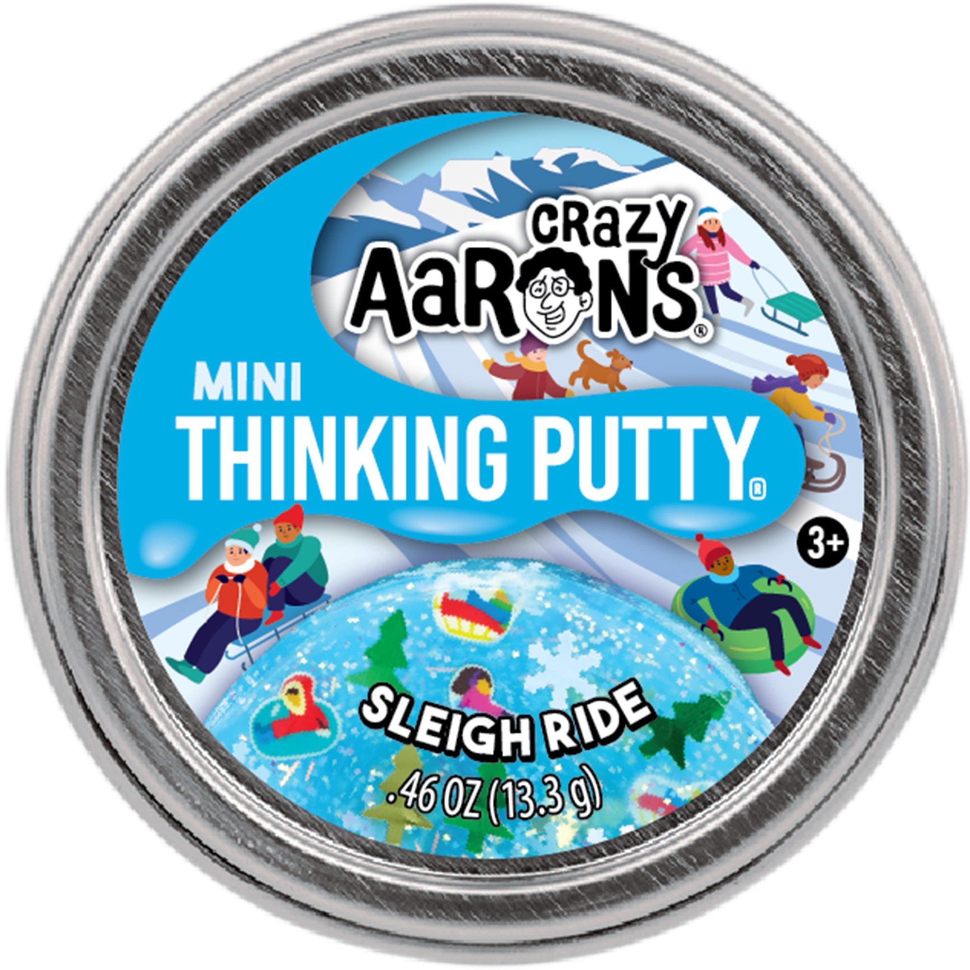 Sleigh Ride Mini Thinking Putty Tin, 0.46oz - Crazy Aaron's