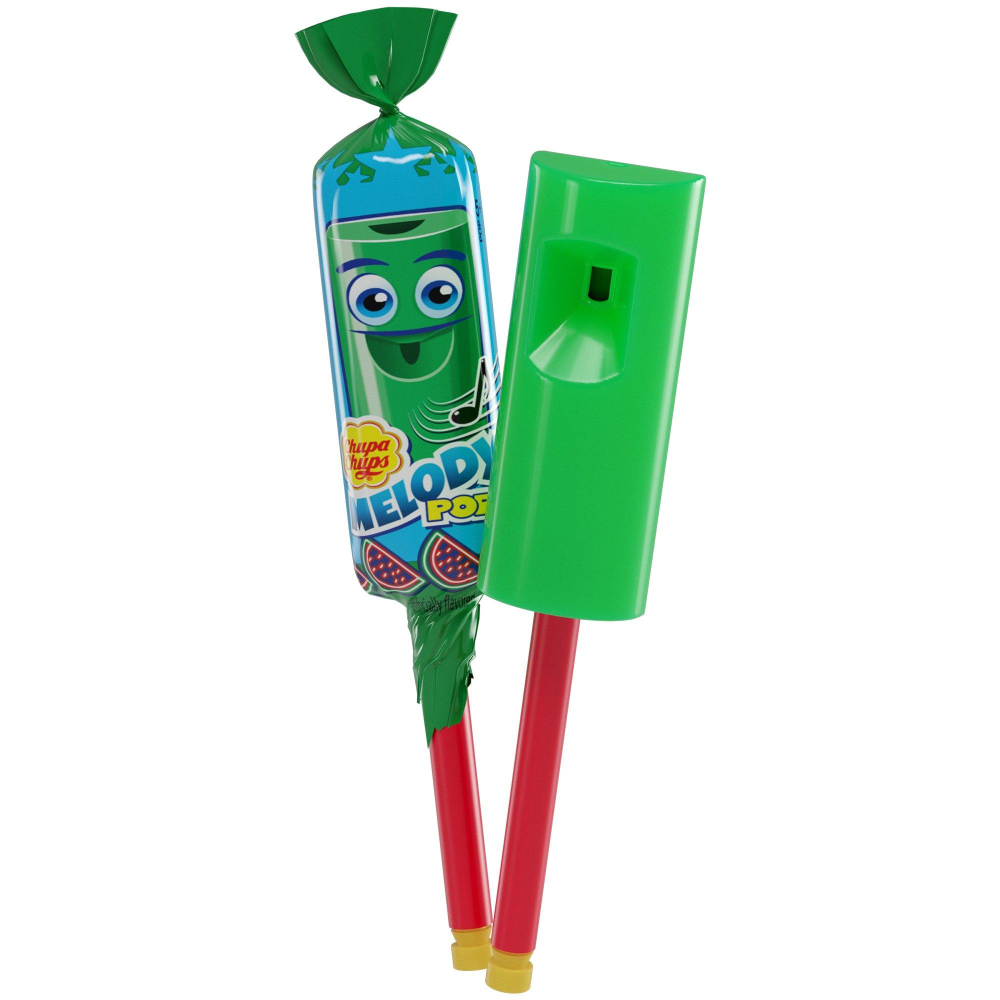 Chupa Chups Melody Pop Lollipop - Blue Raspberry, Strawberry or Watermelon