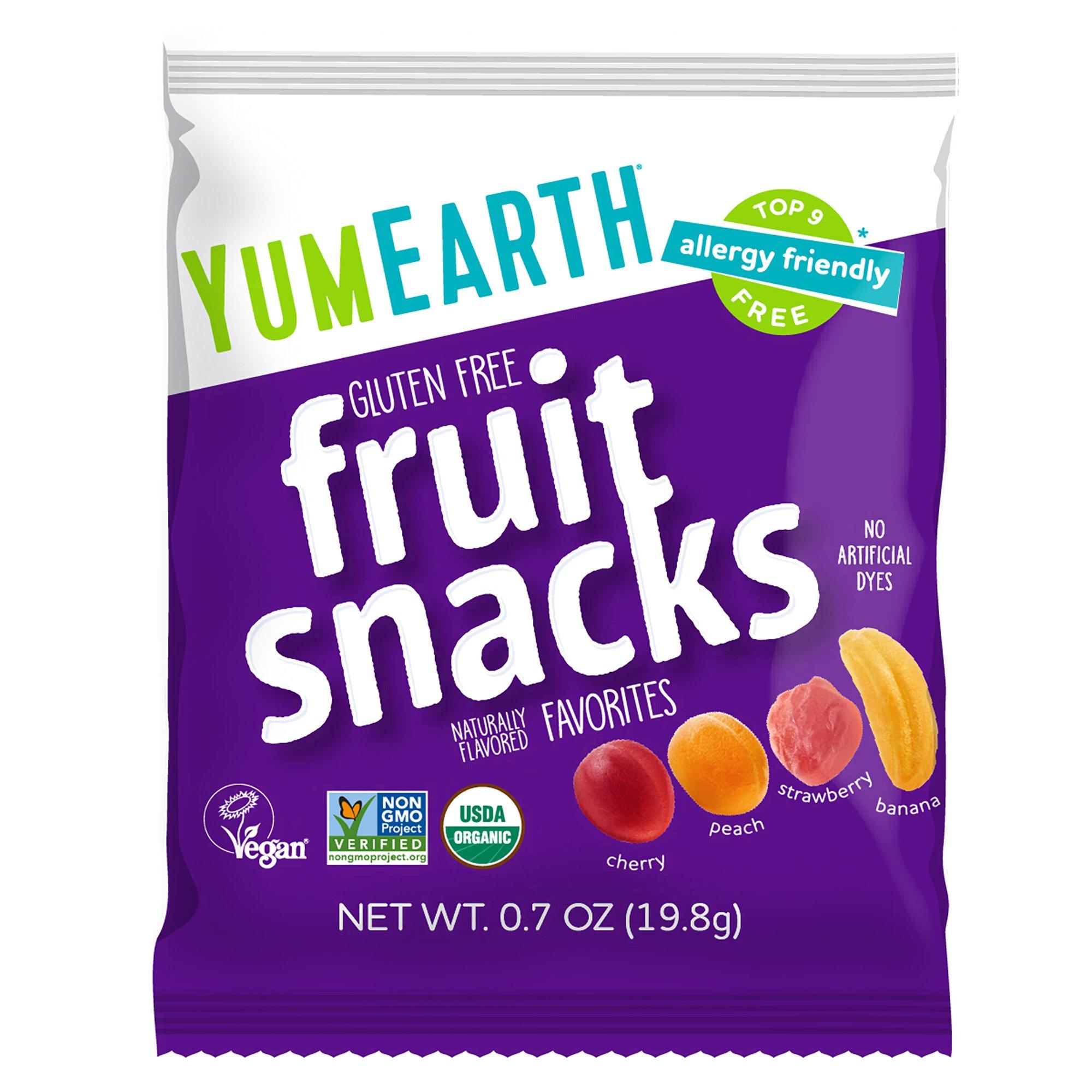 YumEarth Organic Fruit Snacks, 10 Pouches - Original Flavors