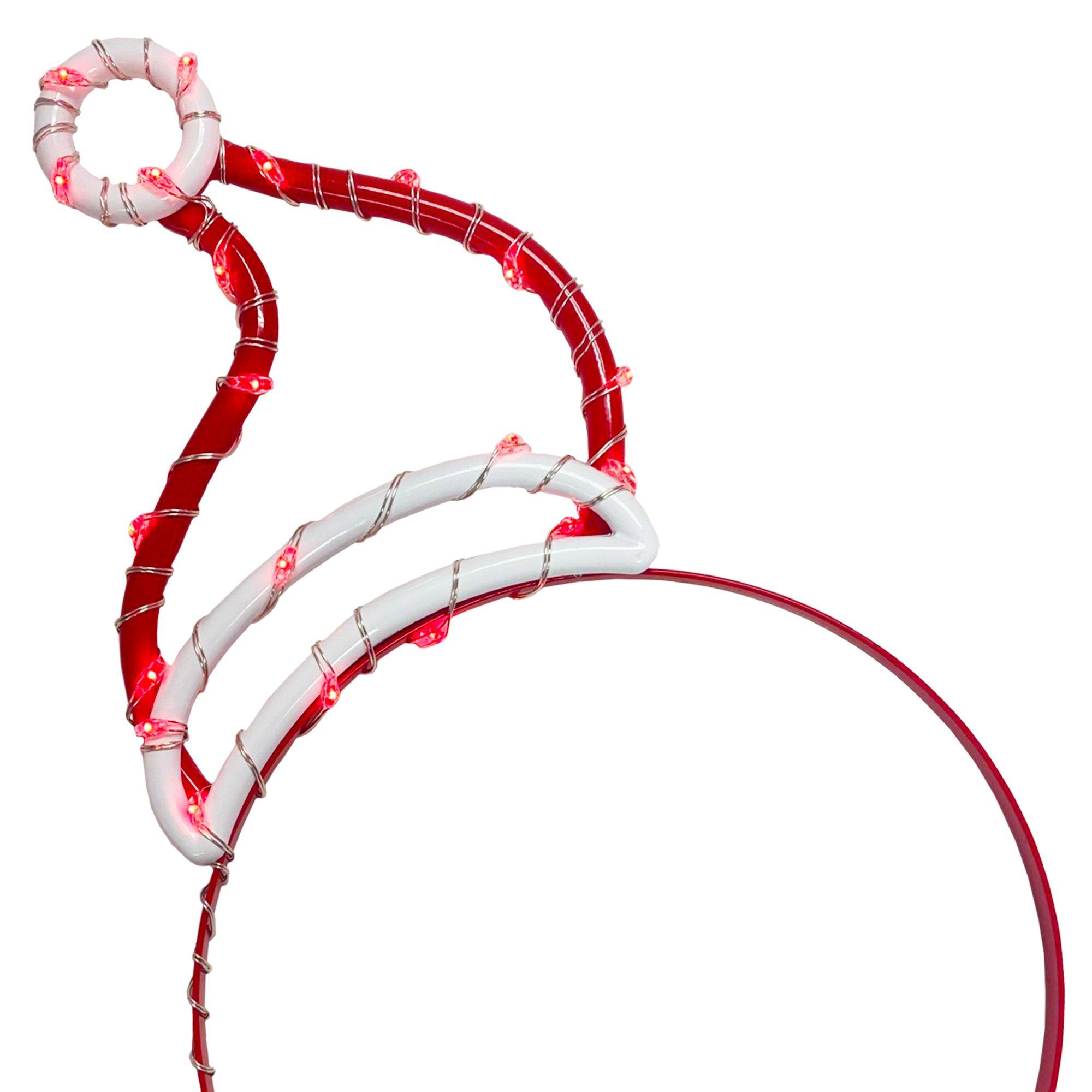 Light-Up Santa Hat Outline Headband