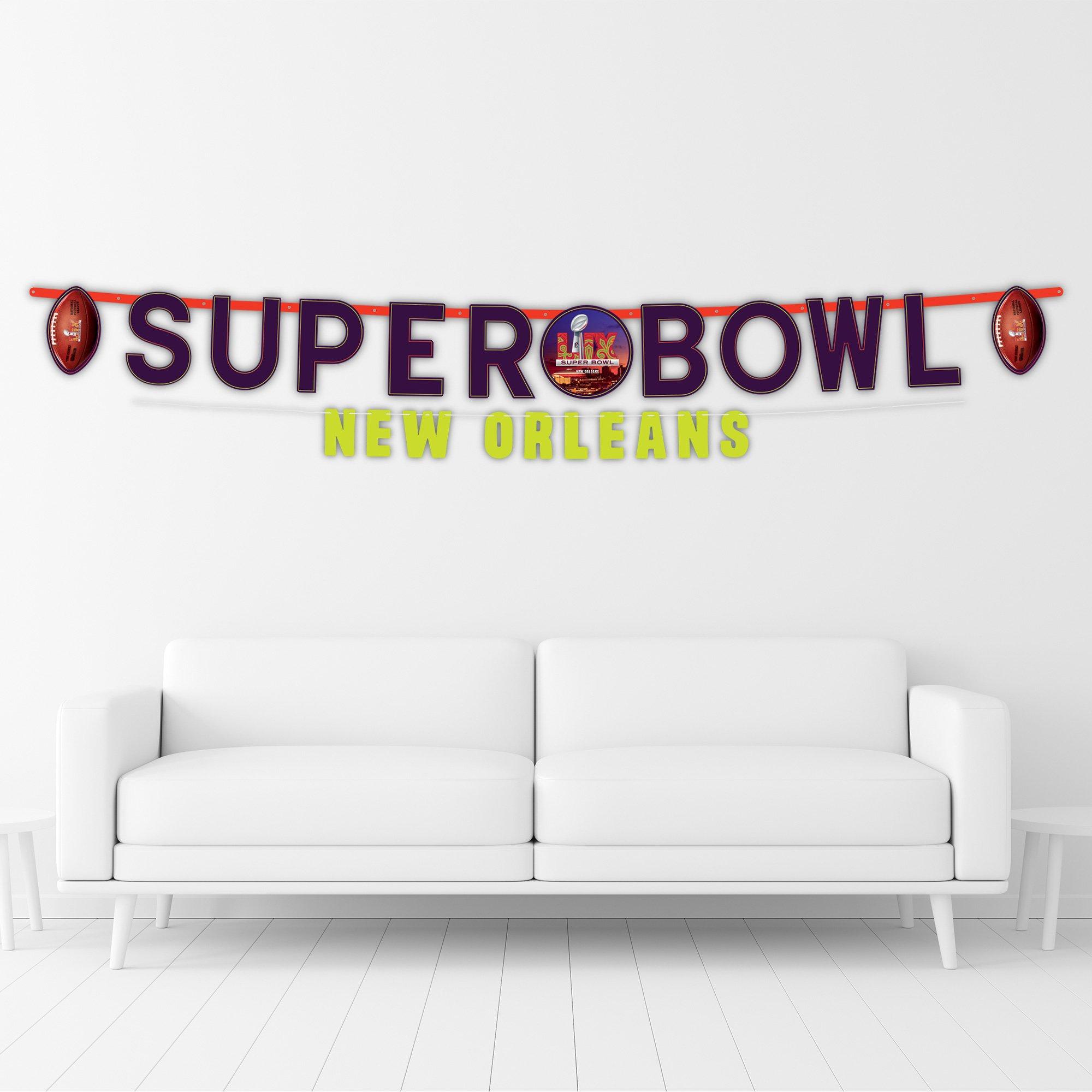 Super Bowl LIX Cardstock Letter Banner Set, 2pc - NFL