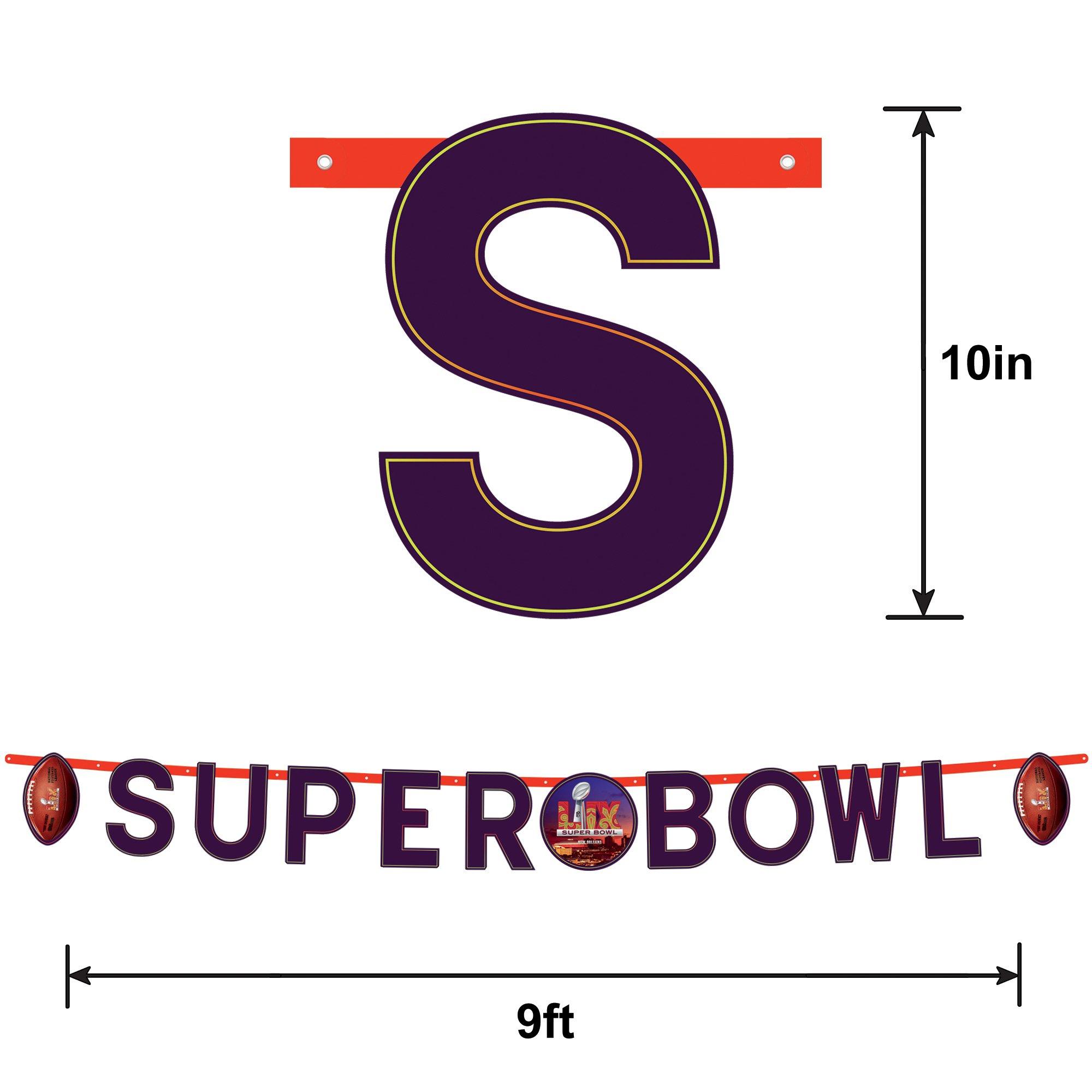 Super Bowl LIX Cardstock Letter Banner Set, 2pc - NFL