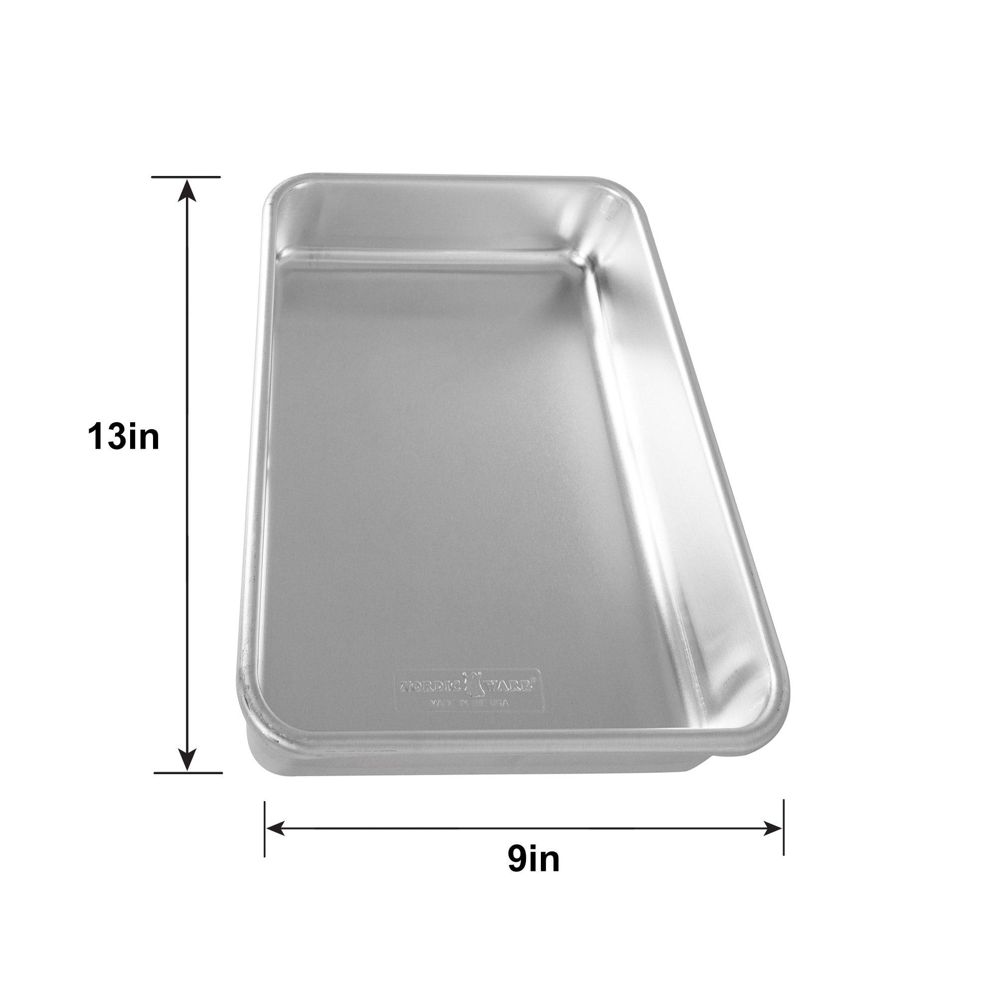 Nordic Ware Natural Aluminum Rectangular Cake Pan, 9in x 13in