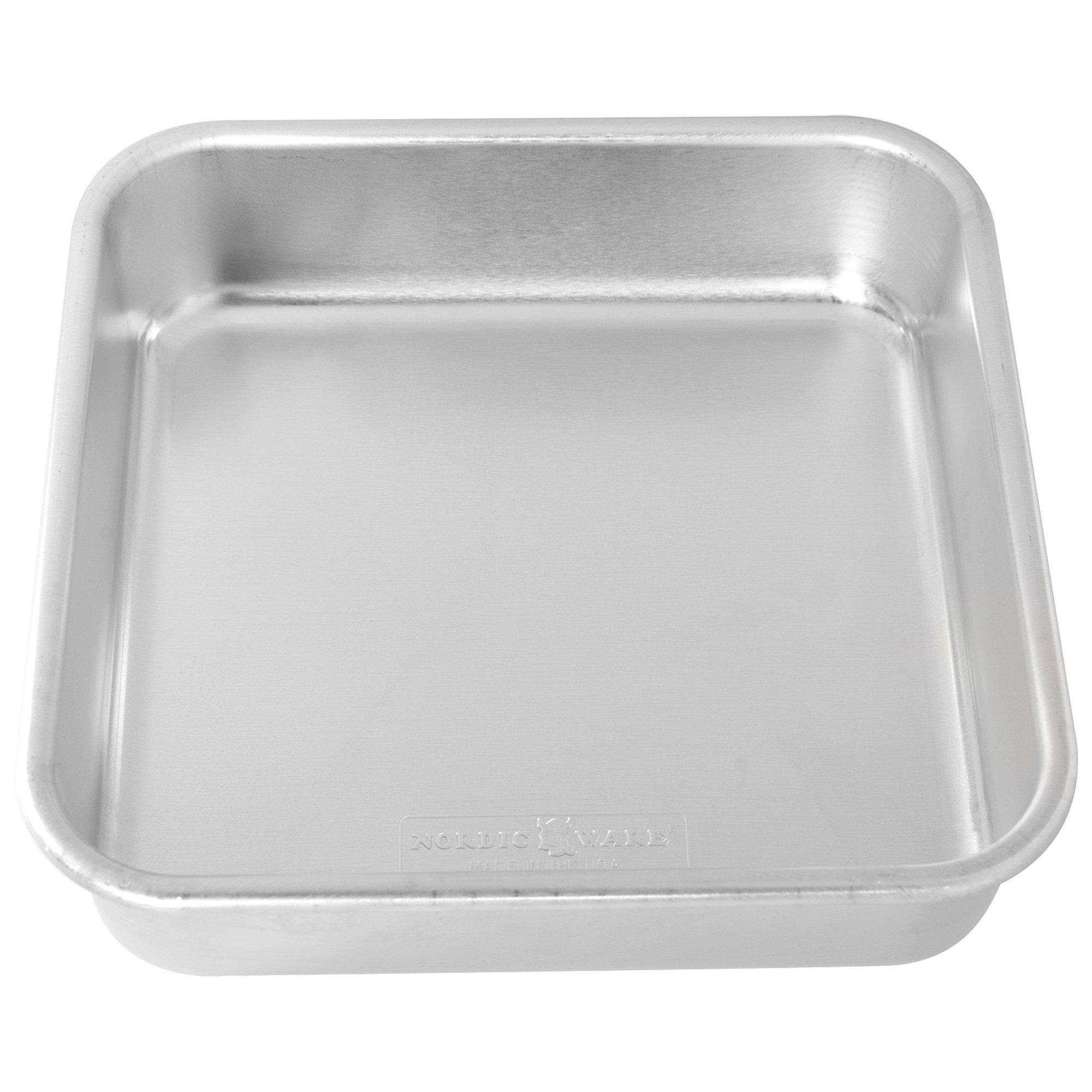 Nordic Ware Natural Aluminum Square Cake Pan, 9in x 9in