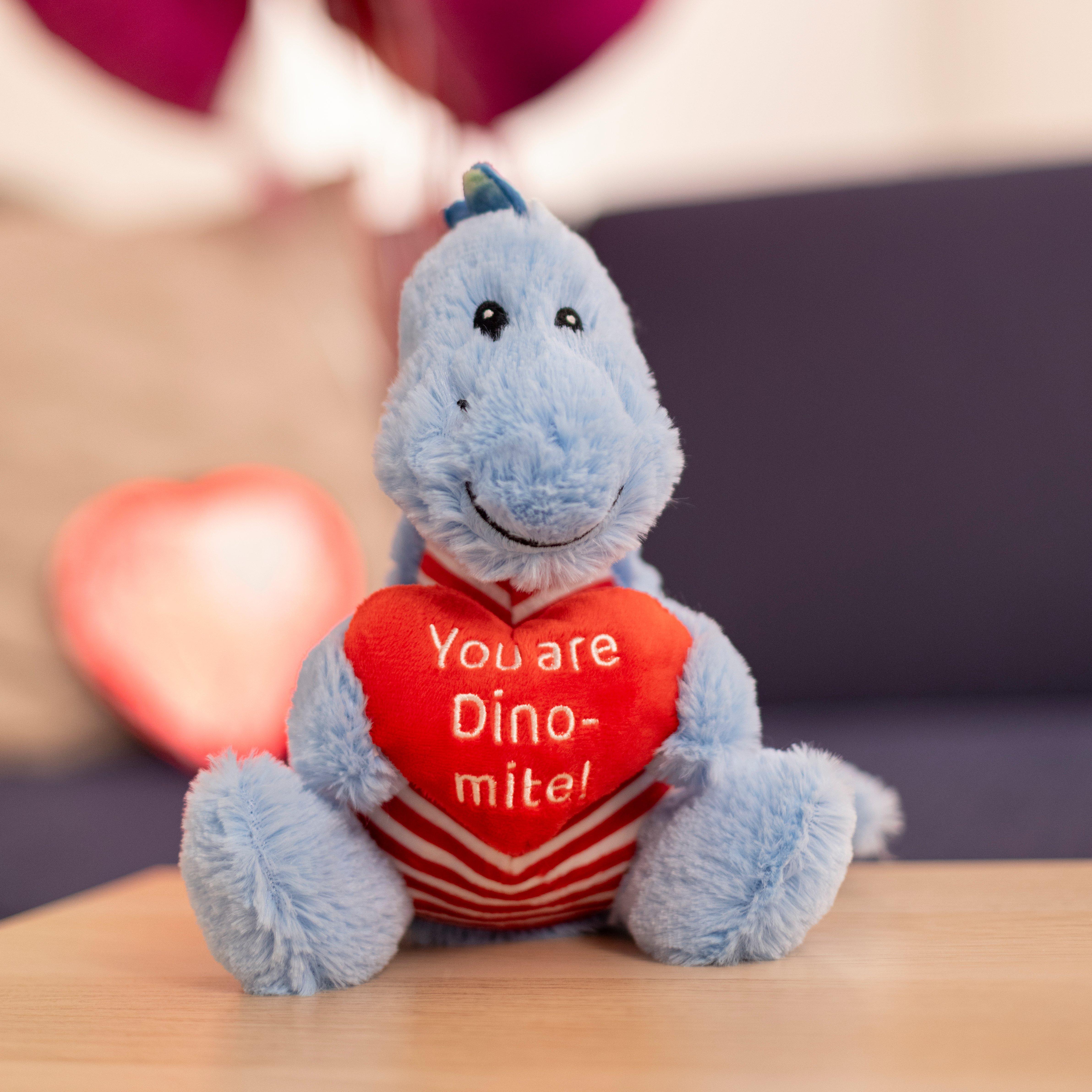 Valentine's Day Dino-Mite Dinosaur Plush, 9in