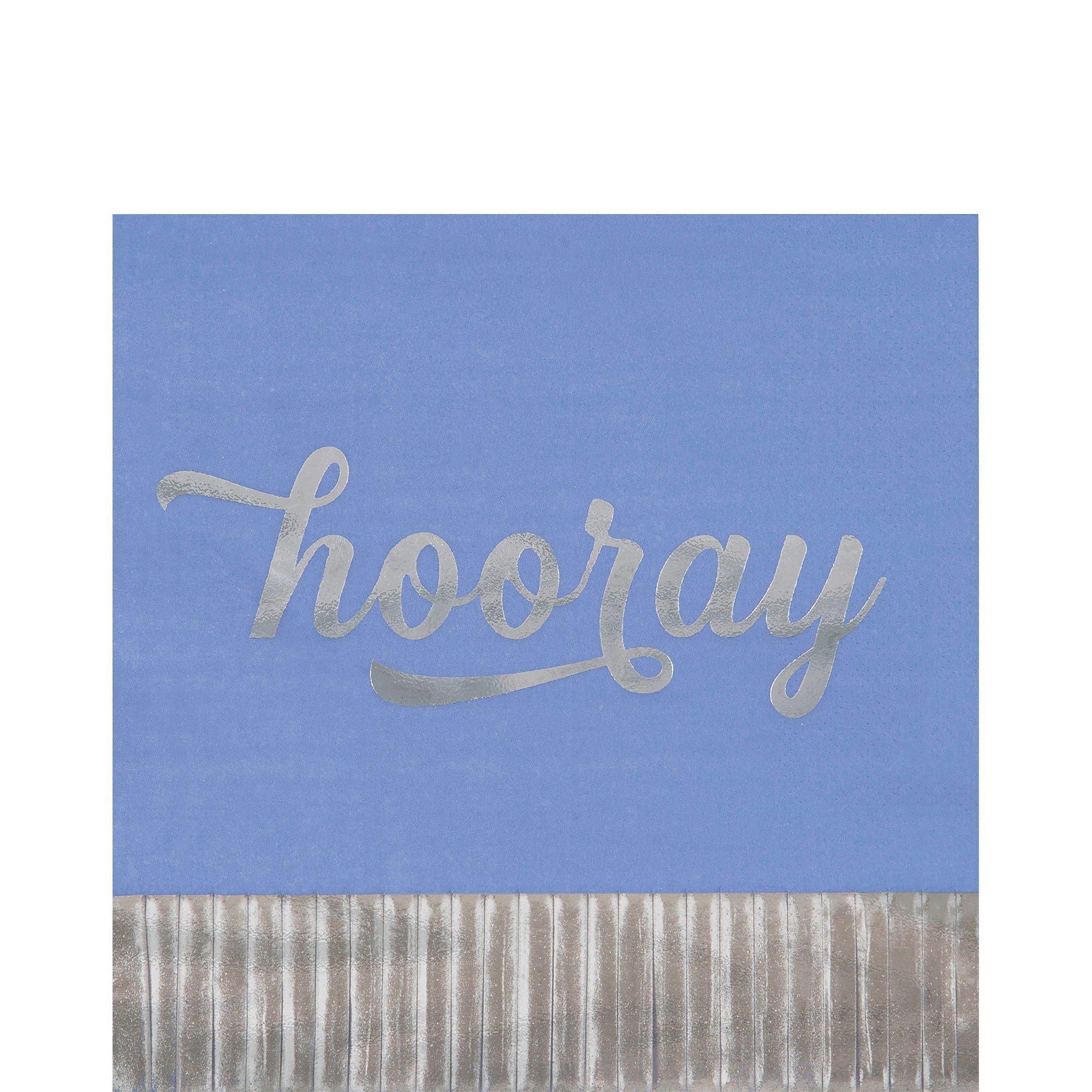 Metallic Hooray Lunch Napkins, 6.5in, 16ct