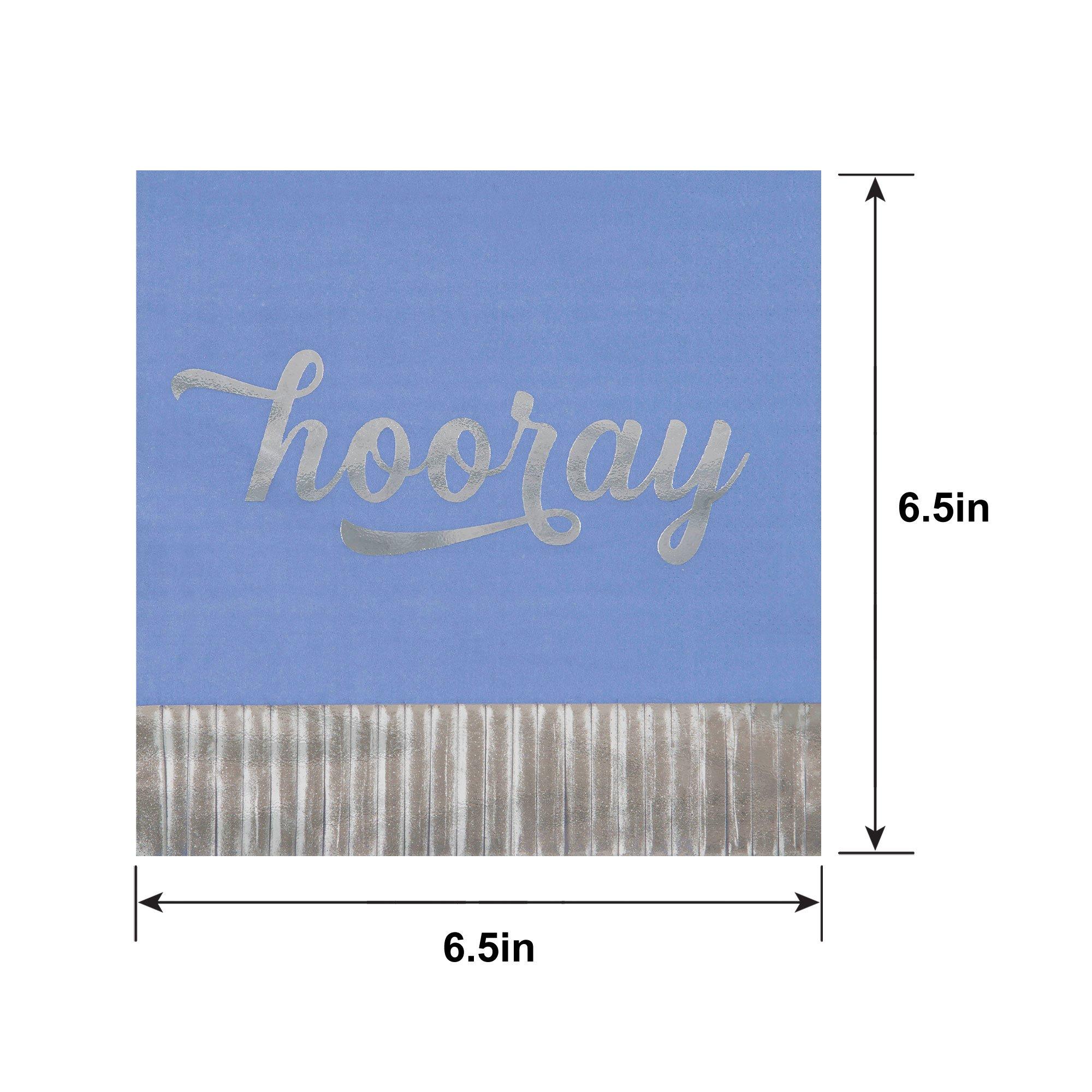 Metallic Hooray Lunch Napkins, 6.5in, 16ct