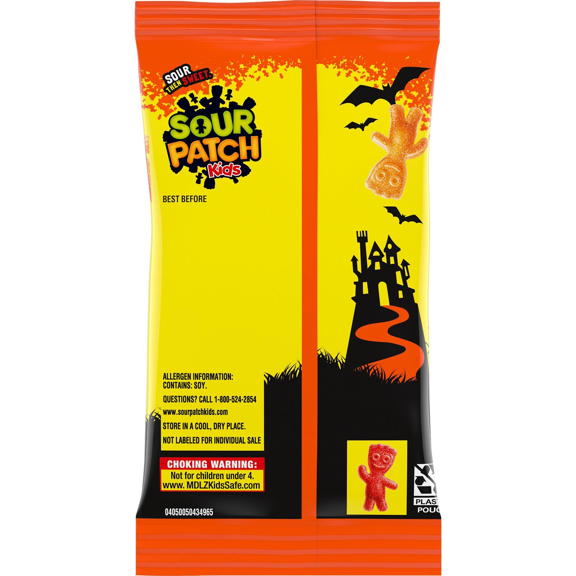 Sour Patch Kids Halloween Lollipops with Sour Candy Dipping Powder, 10.58oz, 20pc - Orange & Raspberry Flavors