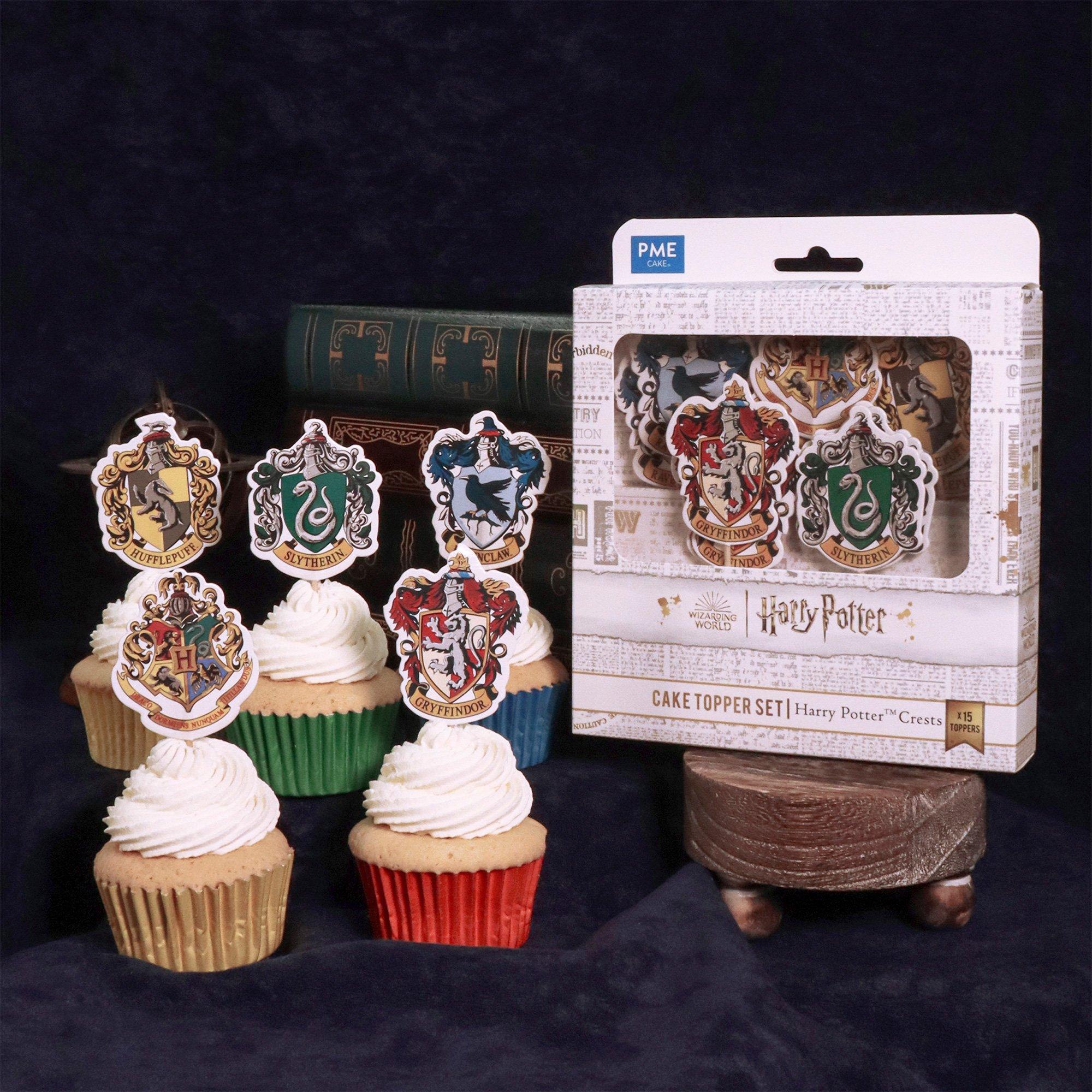 PME Hogwarts House Crest Cupcake Toppers, 15pc - Harry Potter