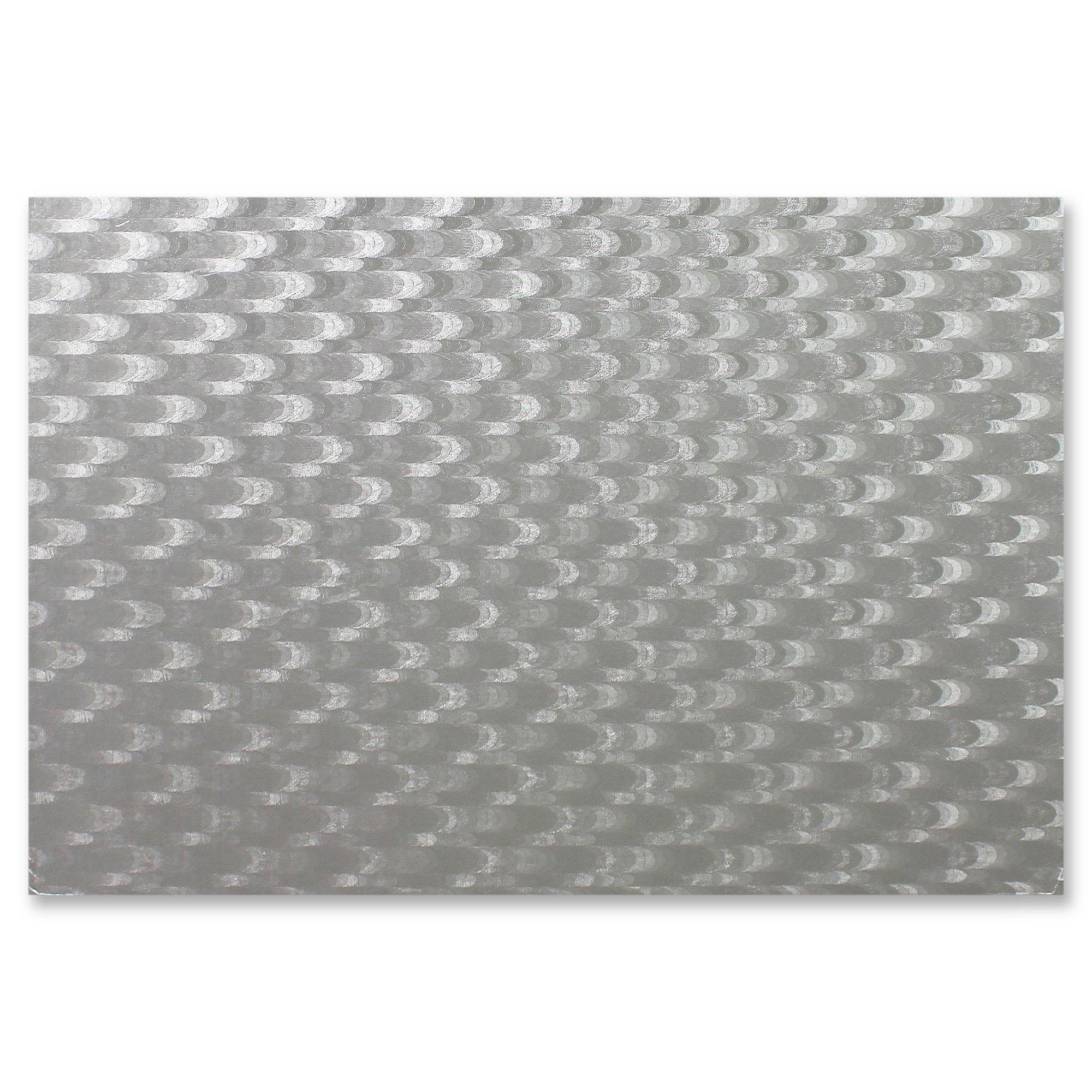 PME Metallic Silver Oblong Cake Board, 15in x 11in