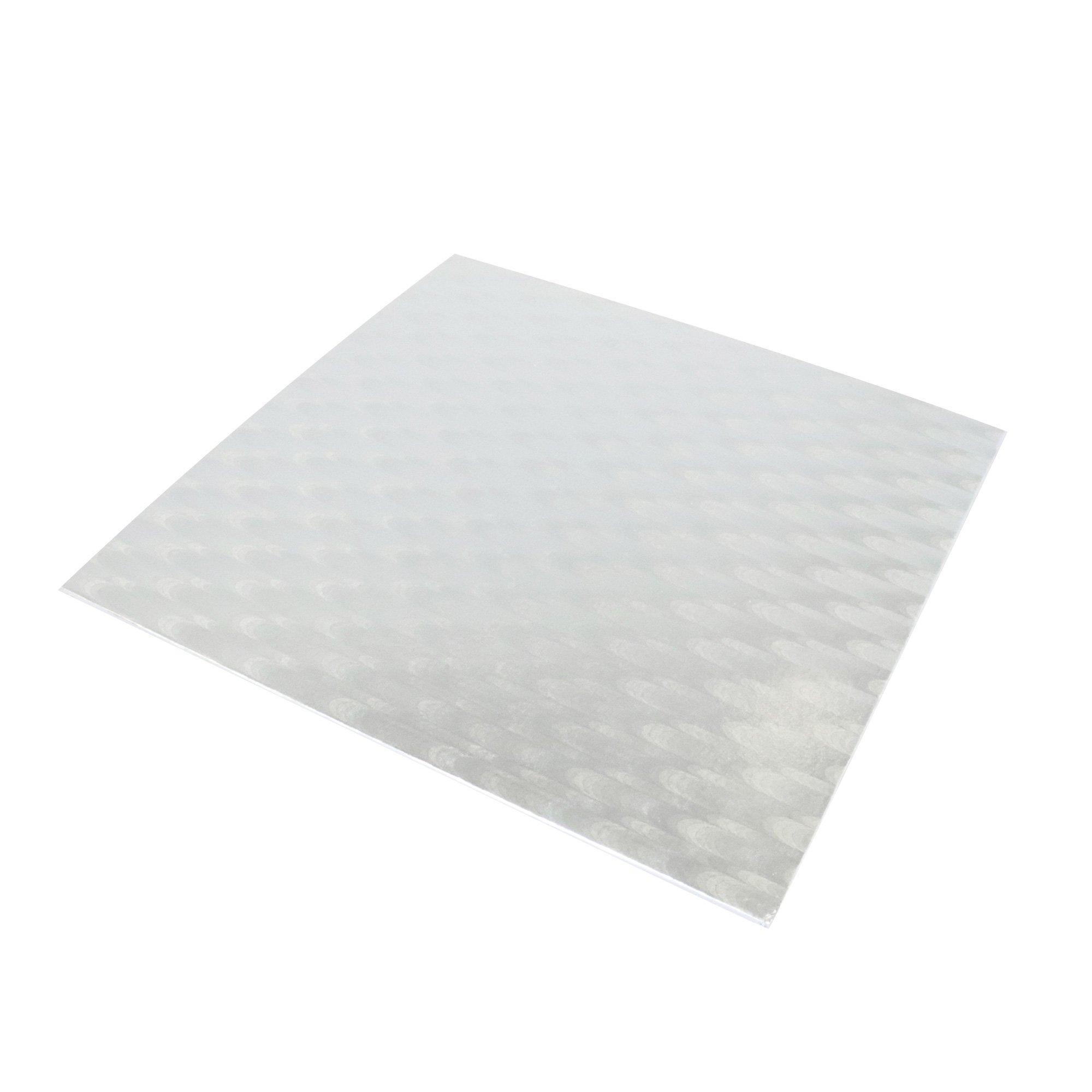 PME Metallic Silver Square Cake Board, 10in