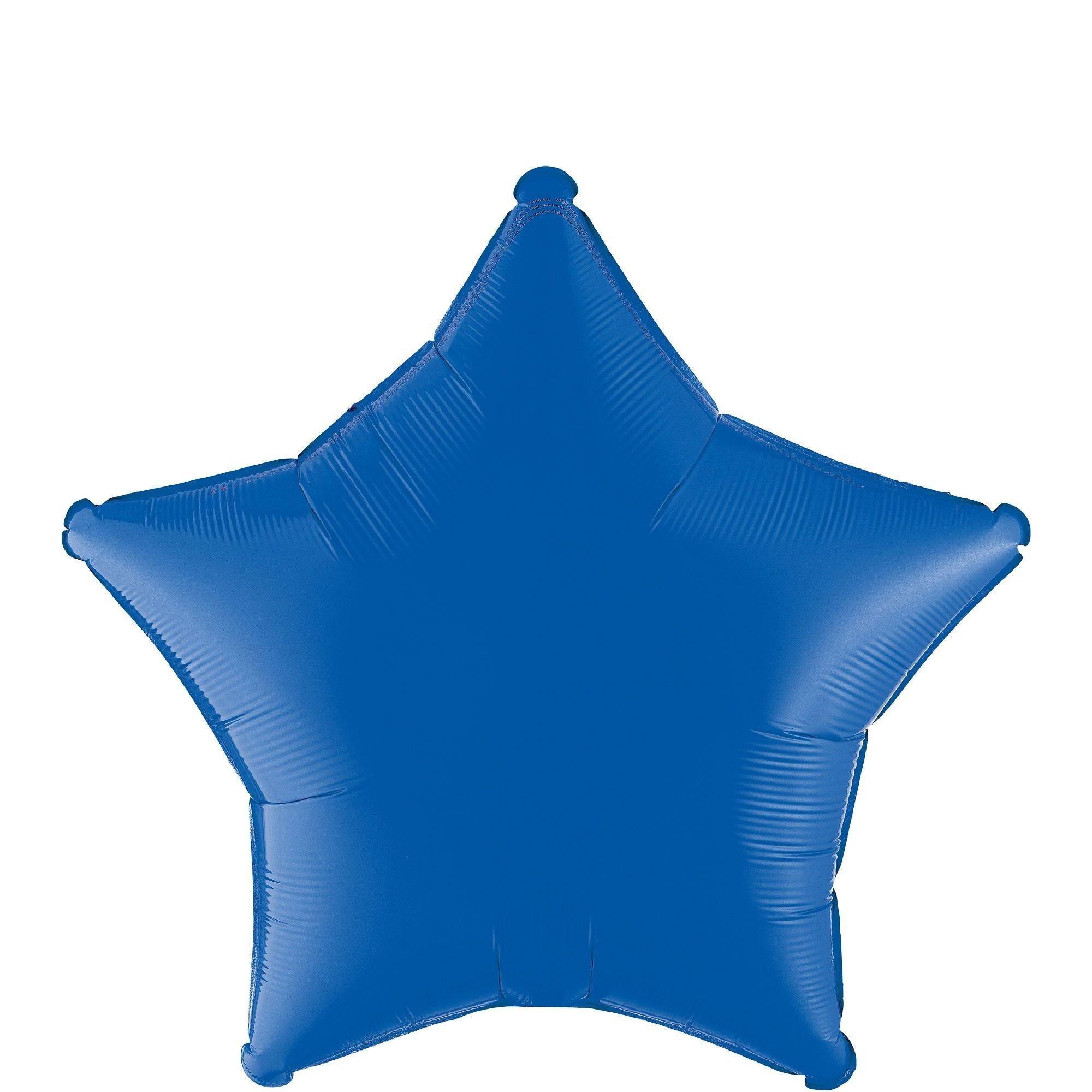 Blue Star Foil Balloon Bouquet, 12pc