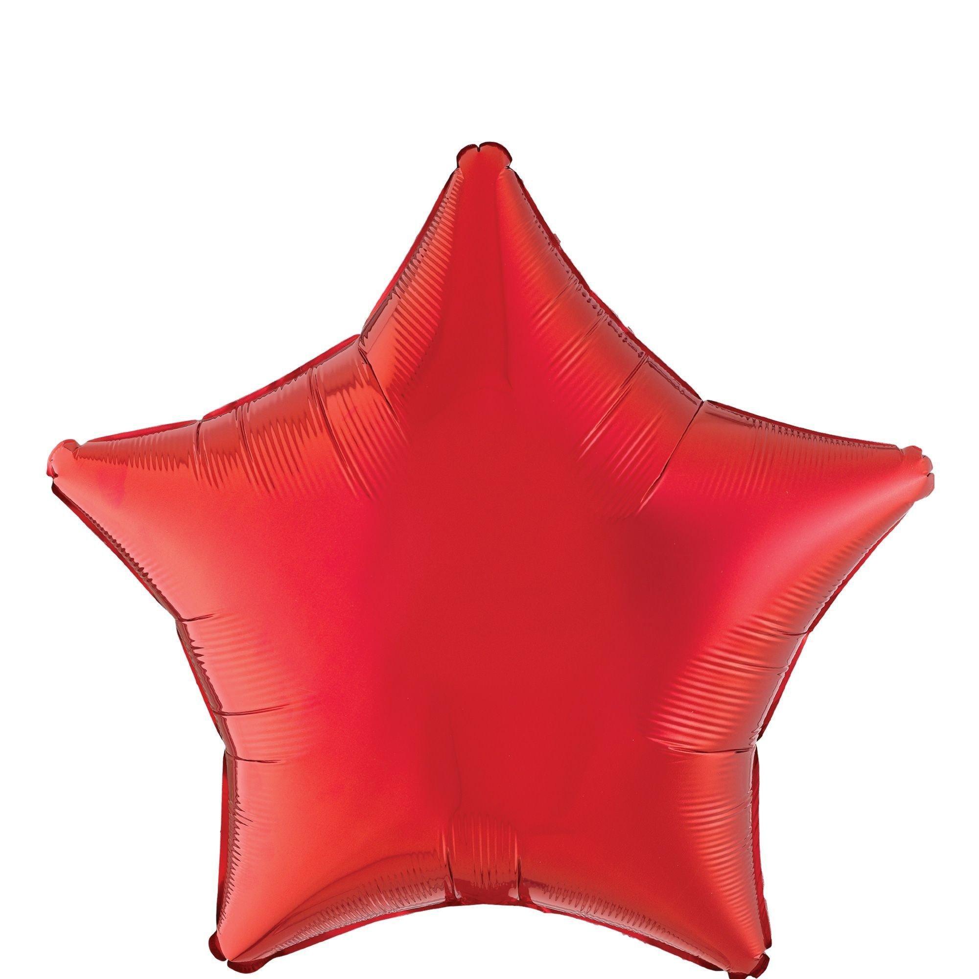 Blue & Red Star Foil Balloon Bouquet, 12pc