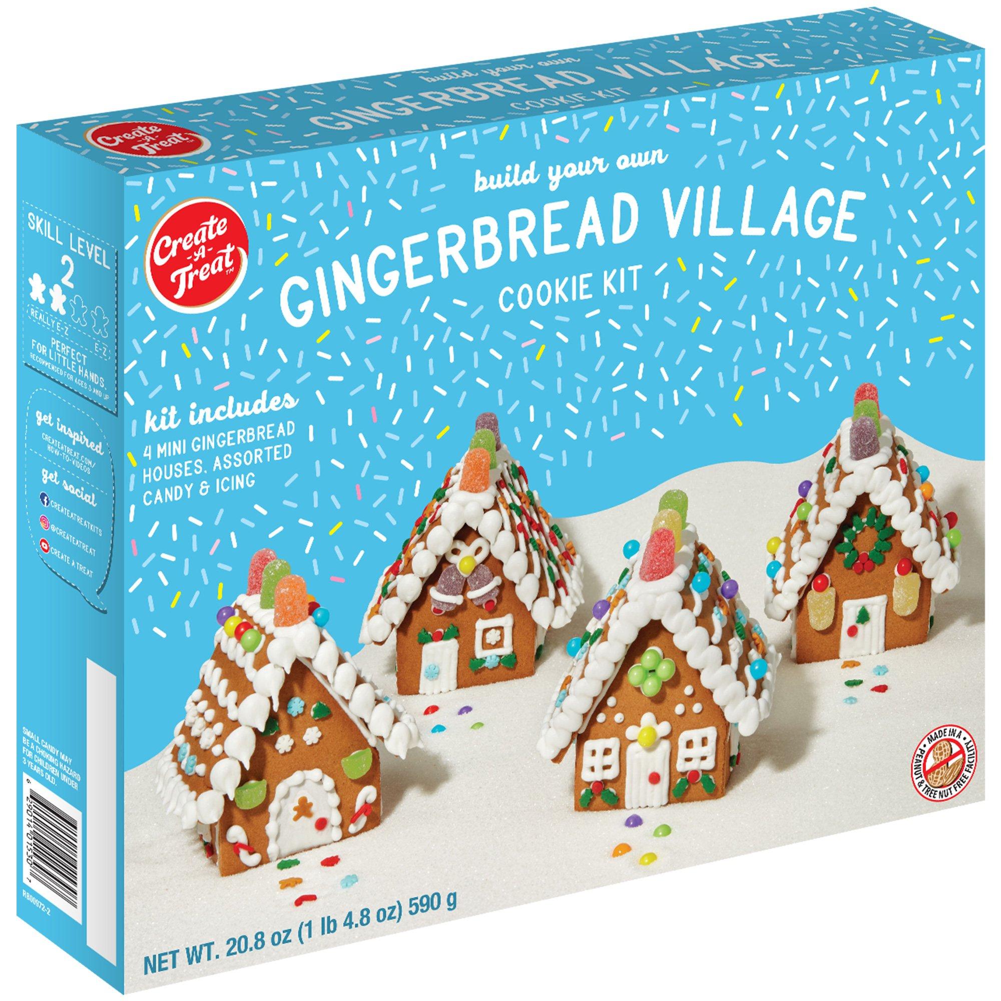 Create-A-Treat Build Your Own Gingerbread Village Cookie Kit, 20.8oz