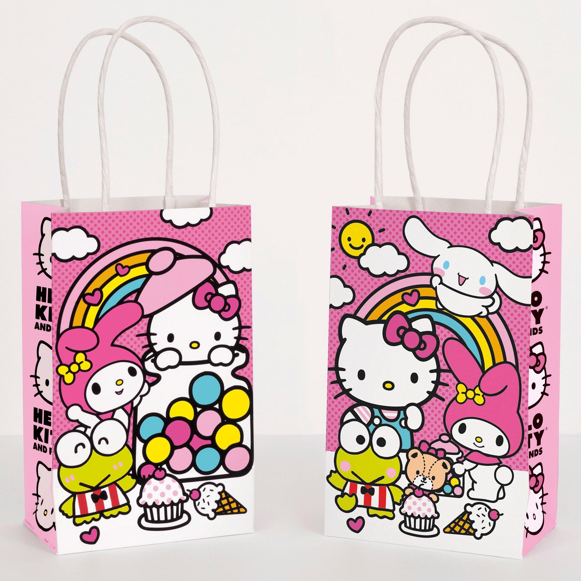 Hello Kitty and Friends Kraft Favor Bags, 5.25in x 8.25in, 8ct - Sanrio