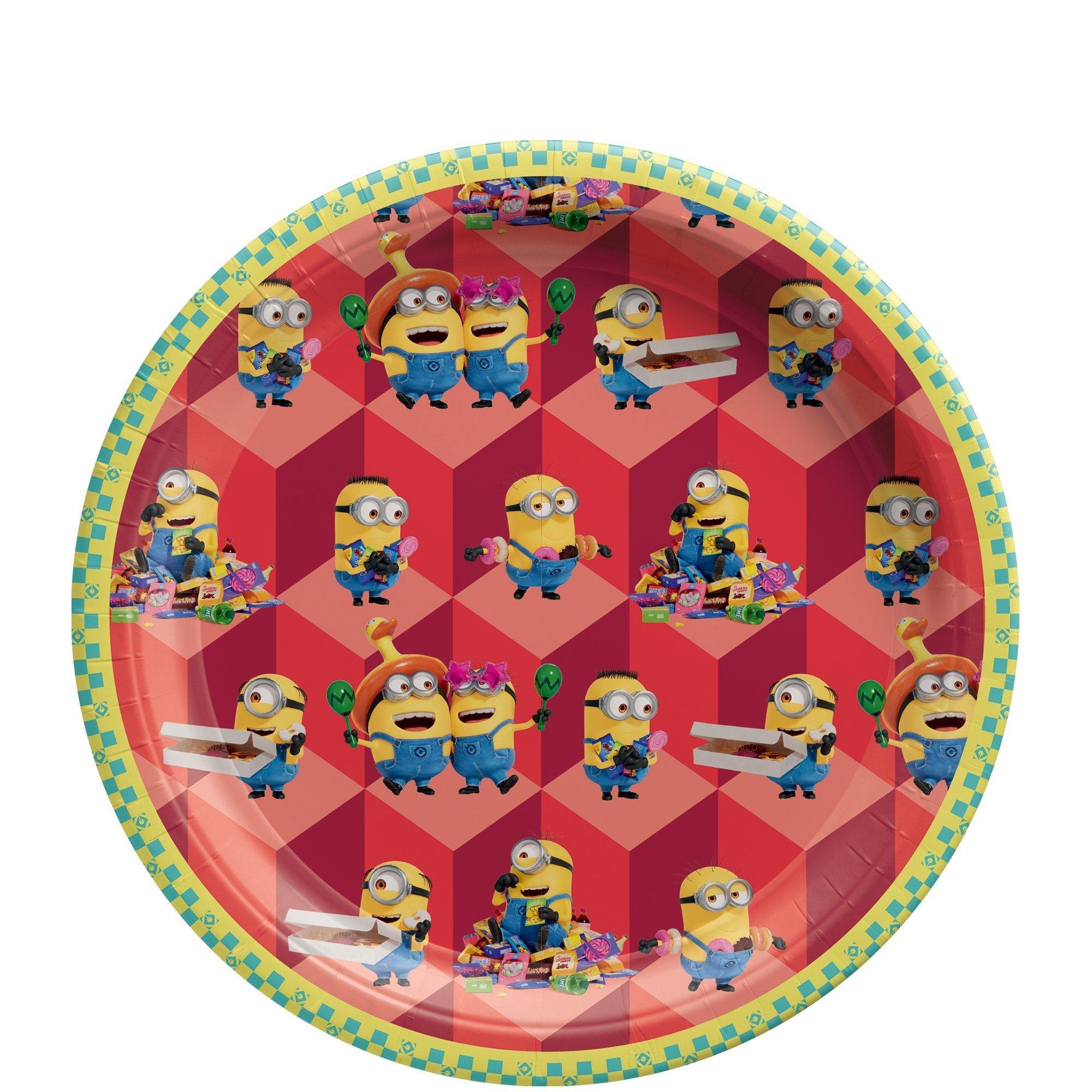 Despicable Me 4 Minions Birthday Party Supplies Pack for 8 Guests - Despicable Me 4 - Kit Includes Plates, Napkins & Table Cover